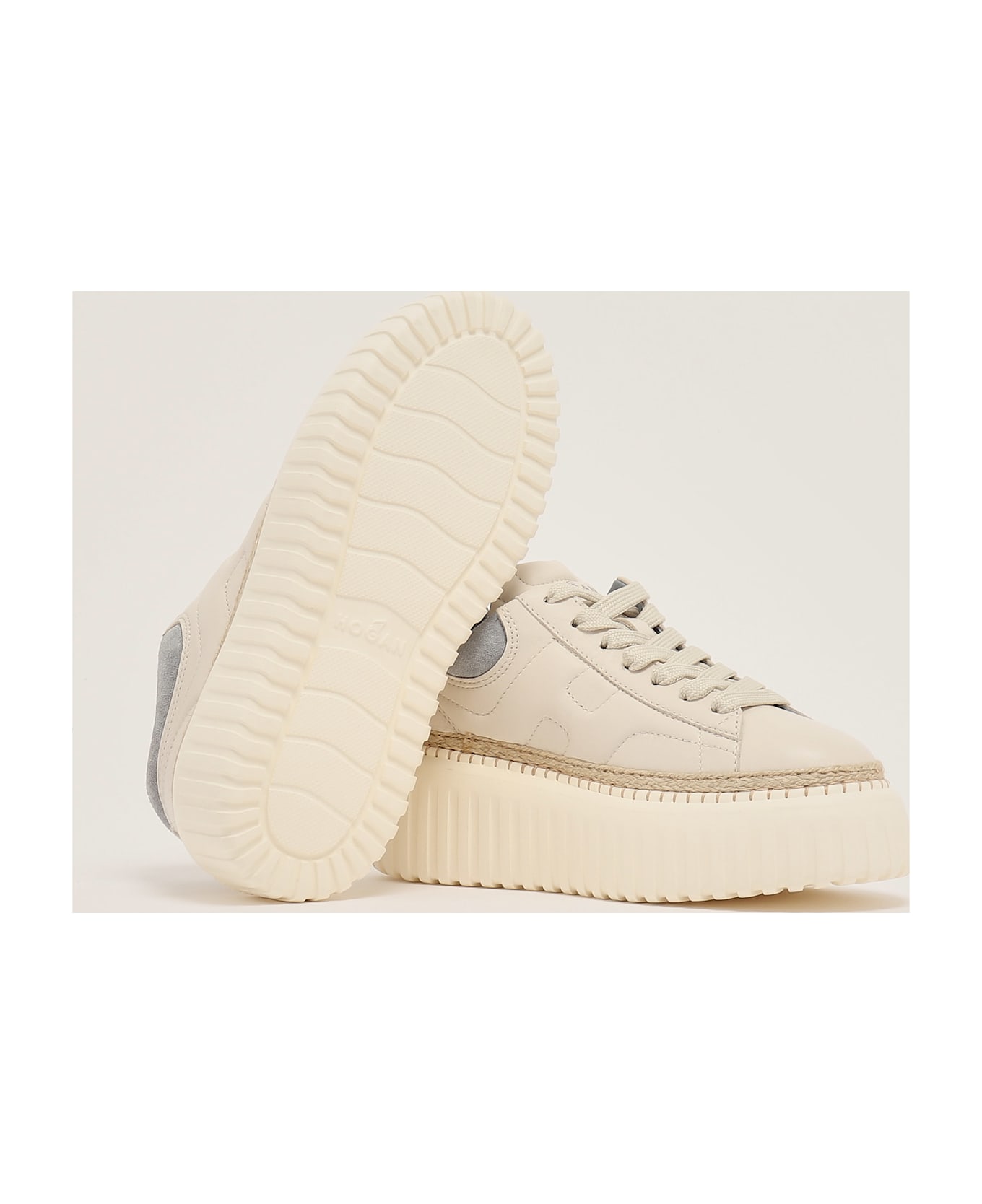 Hogan H Stripes H 569 Allacciato Sneaker - BURRO-AVIO