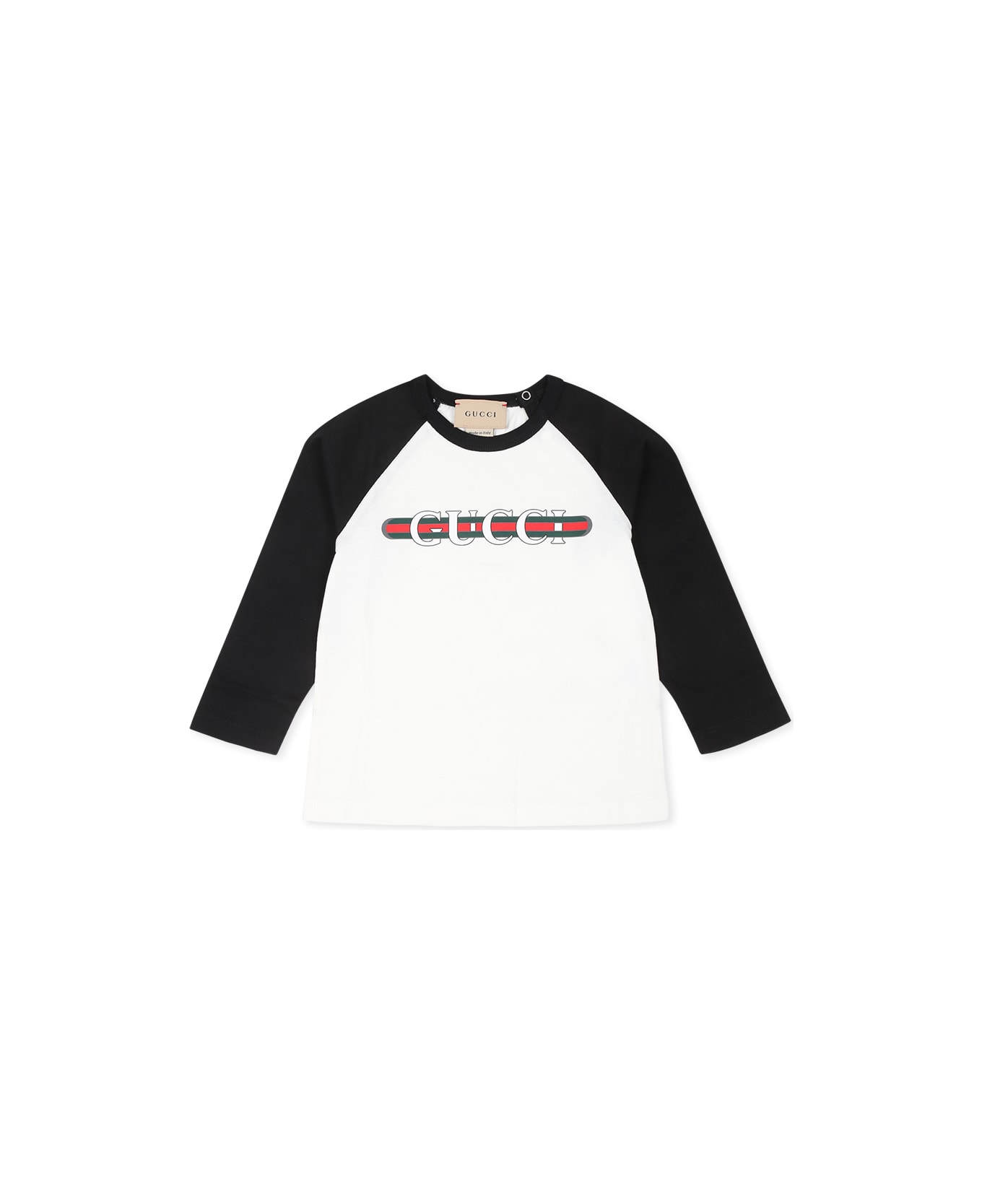 Gucci White T-shirt For Baby Boy With Logo - White