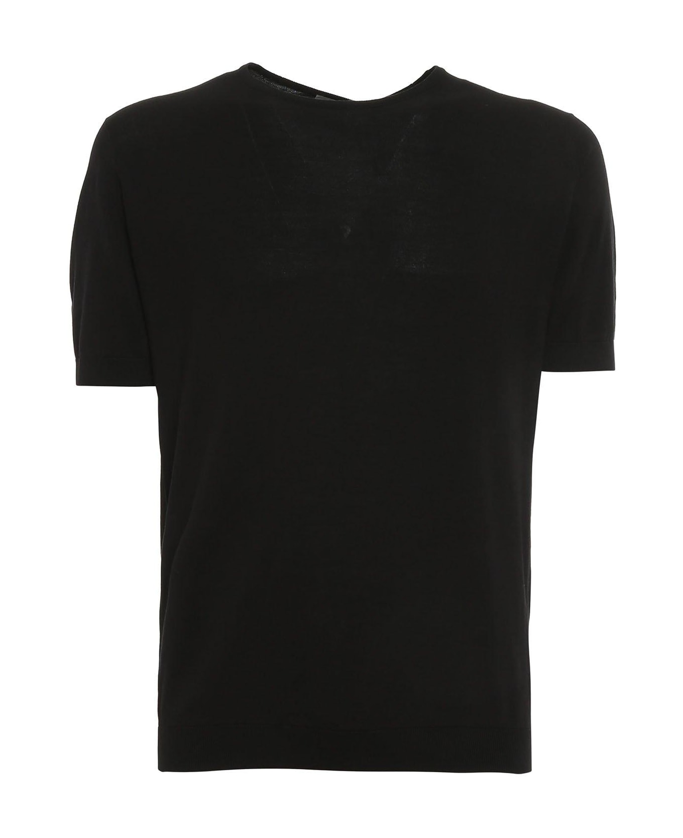 John Smedley Belden Classic T-shirt - BLACK シャツ