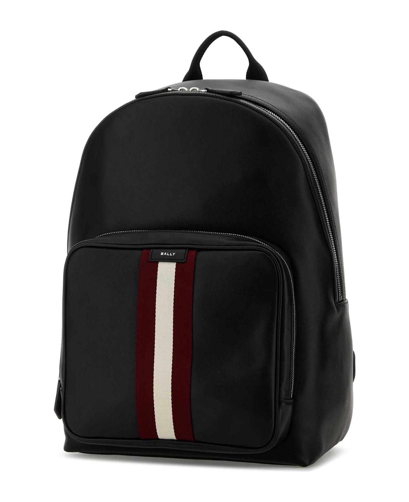 Bally Black Leather Backpack - Black