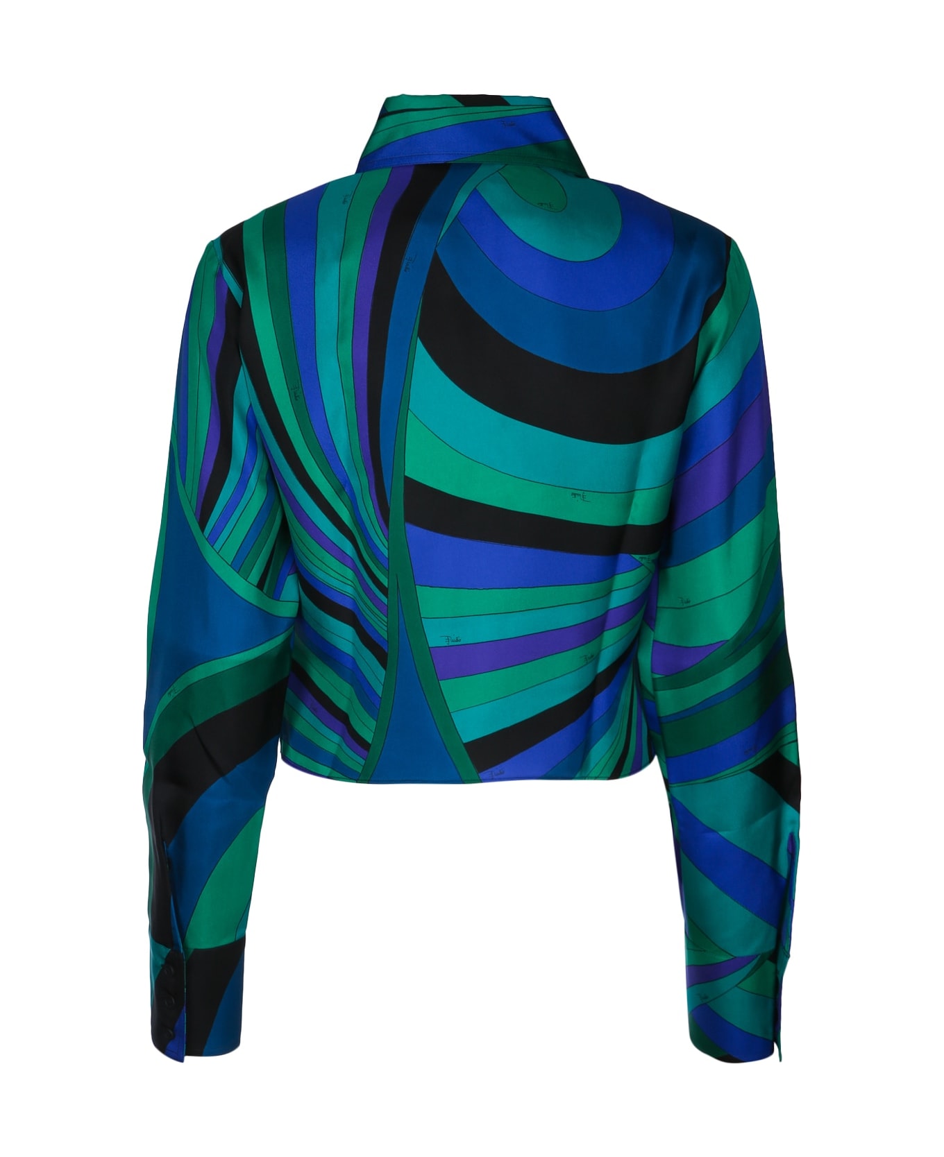 Pucci Camicia - Silk Twill - SMERALDO