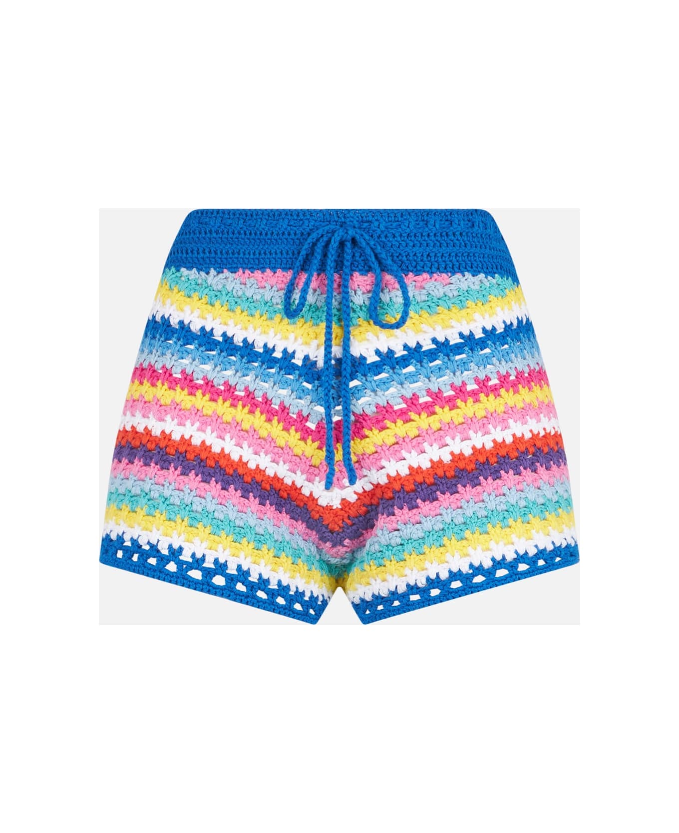 MC2 Saint Barth Woman Crochet Shorts - MULTICOLOR