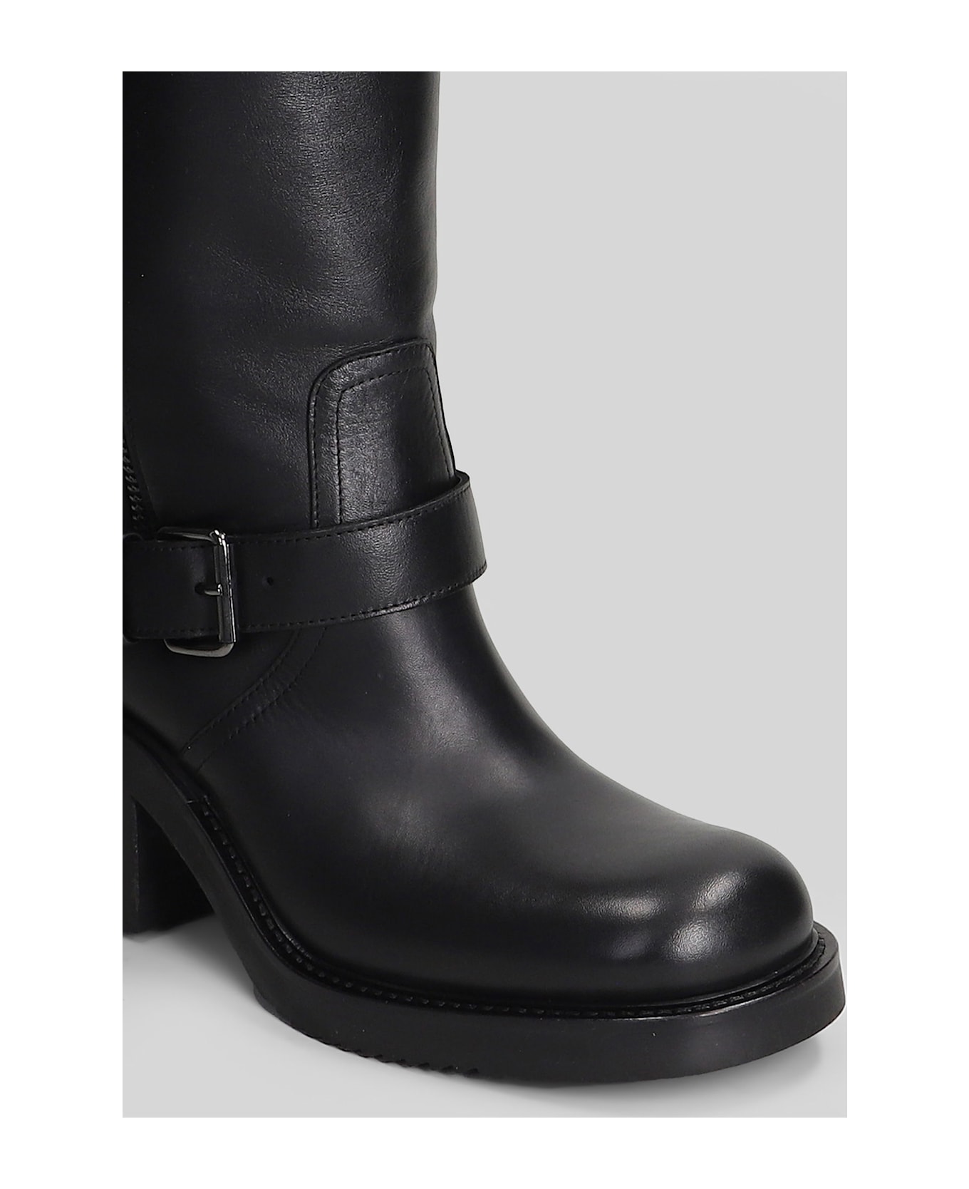 Elena Iachi High Heels Boots In Black Leather - black