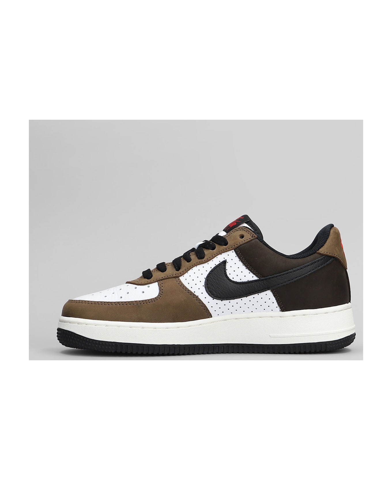 Nike Air Force 1 Low Retr Sneakers In White Suede And Leather - white