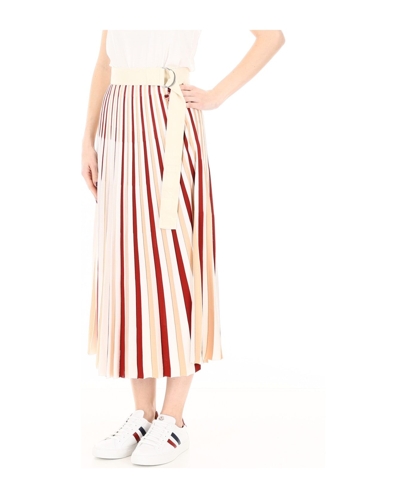 Moncler Moncler Genius Skirt - WHITE RED PINK (Beige)