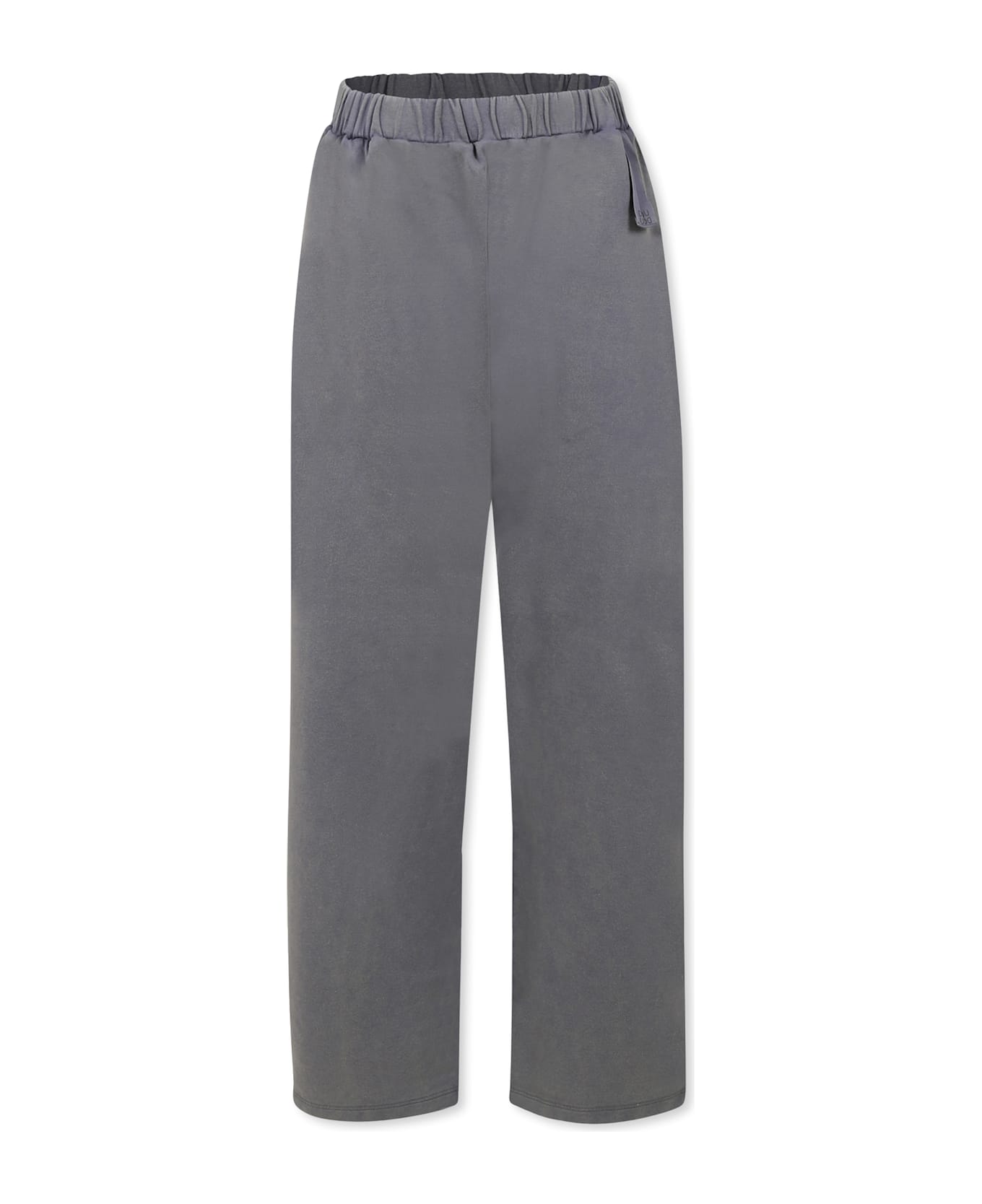 Douuod Grey Trousers For Girl With Logo - Grey