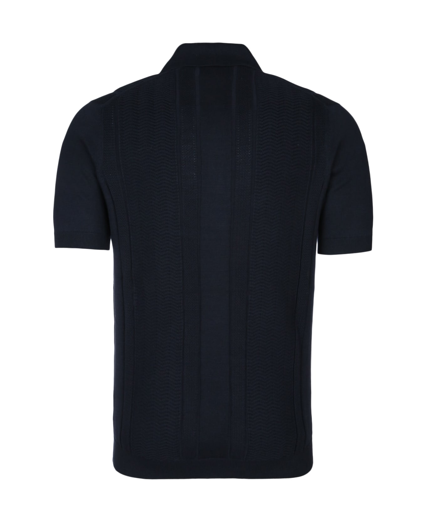 Brunello Cucinelli Short-sleeved Knitted Polo Shirt - C2444
