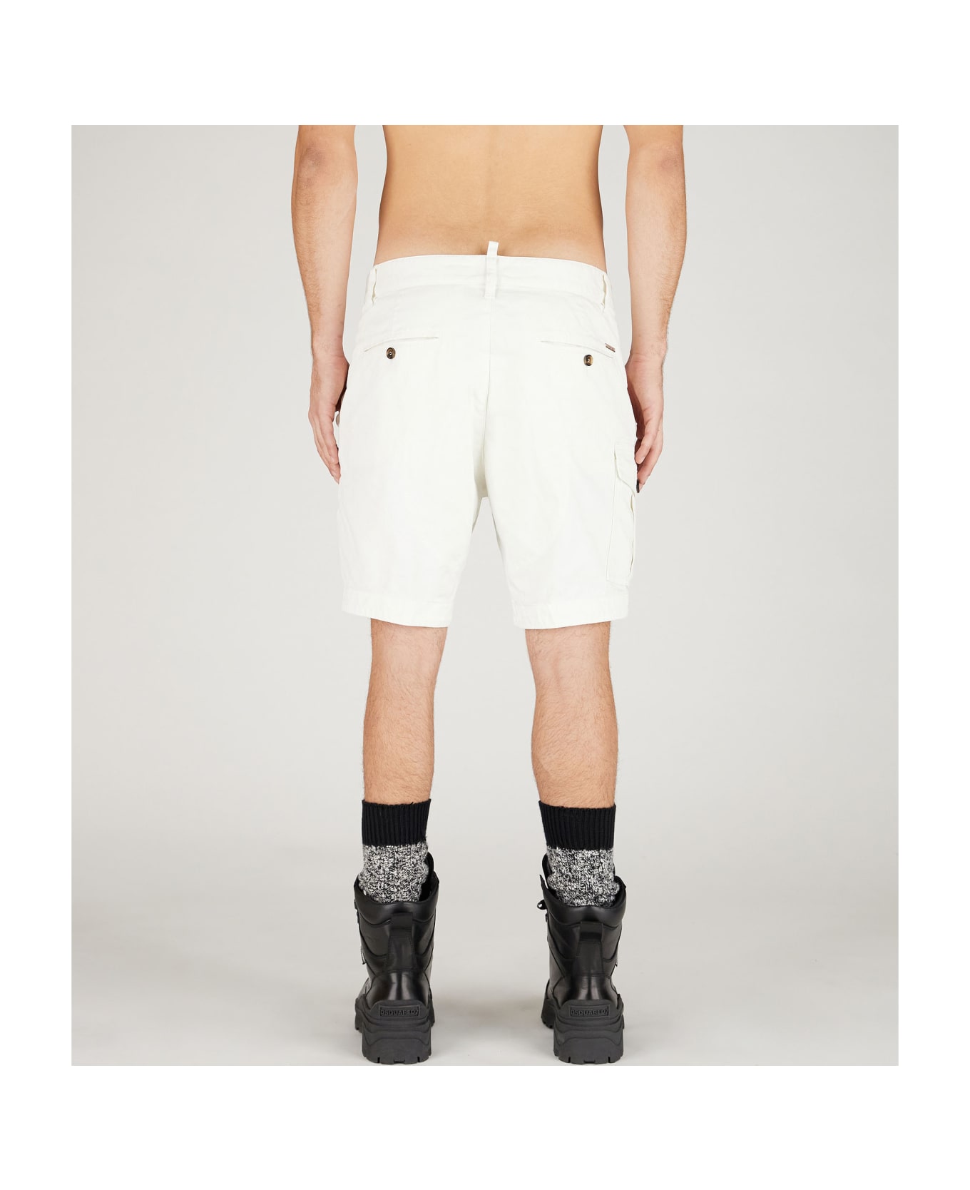 Dsquared2 Short Pants - White