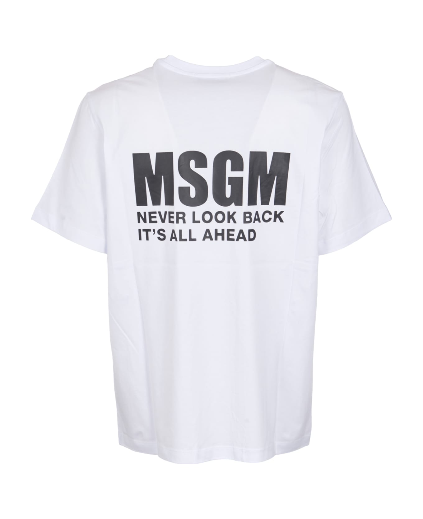MSGM Chest Logo Regular T-shirt - Optical White
