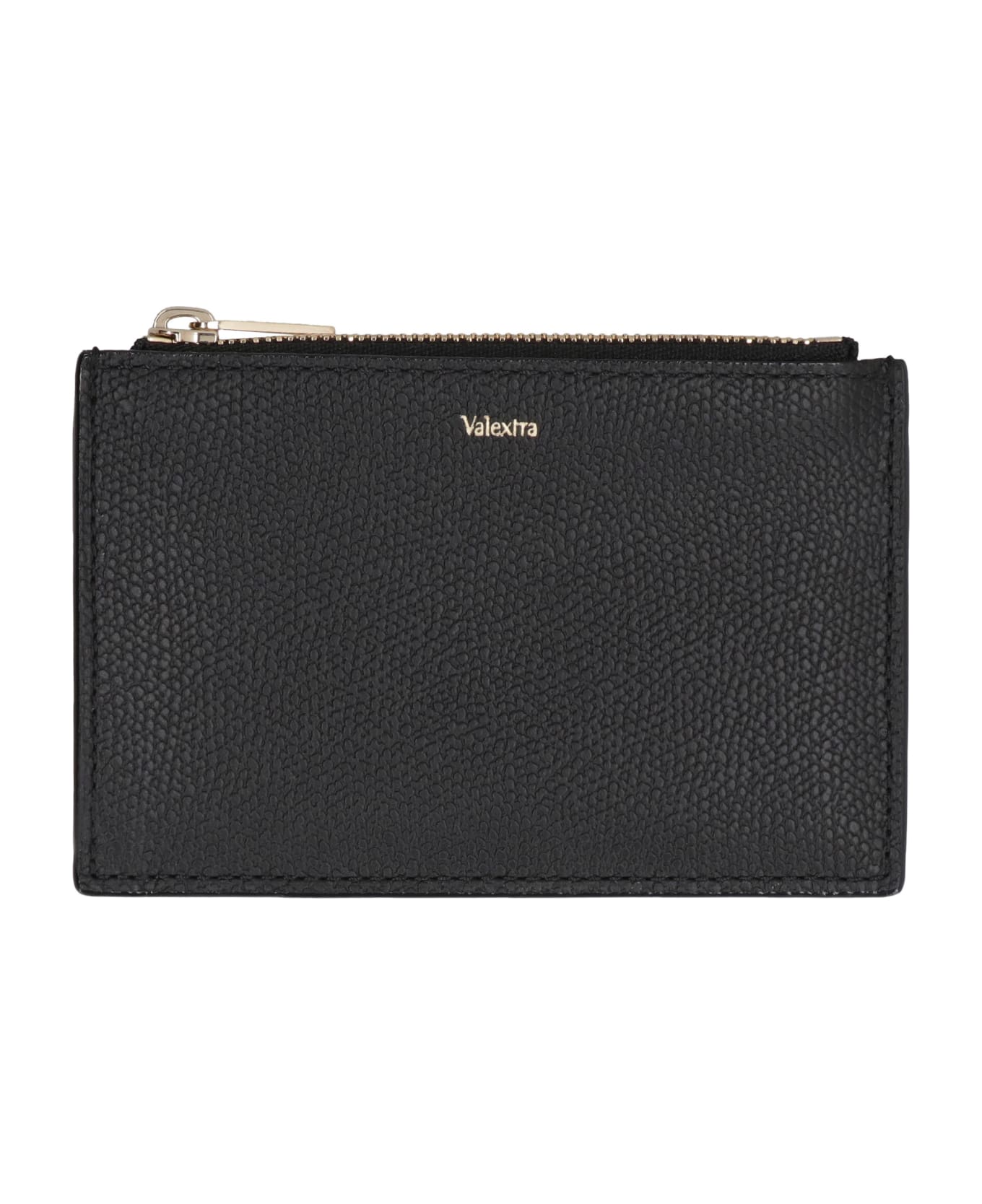Valextra Leather Card Holder - black