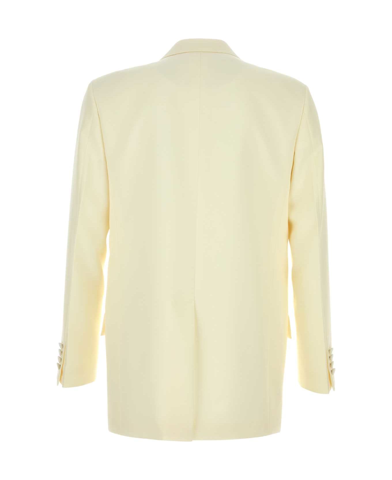 Gucci Ivory Tech Panama Blazer - WHITE