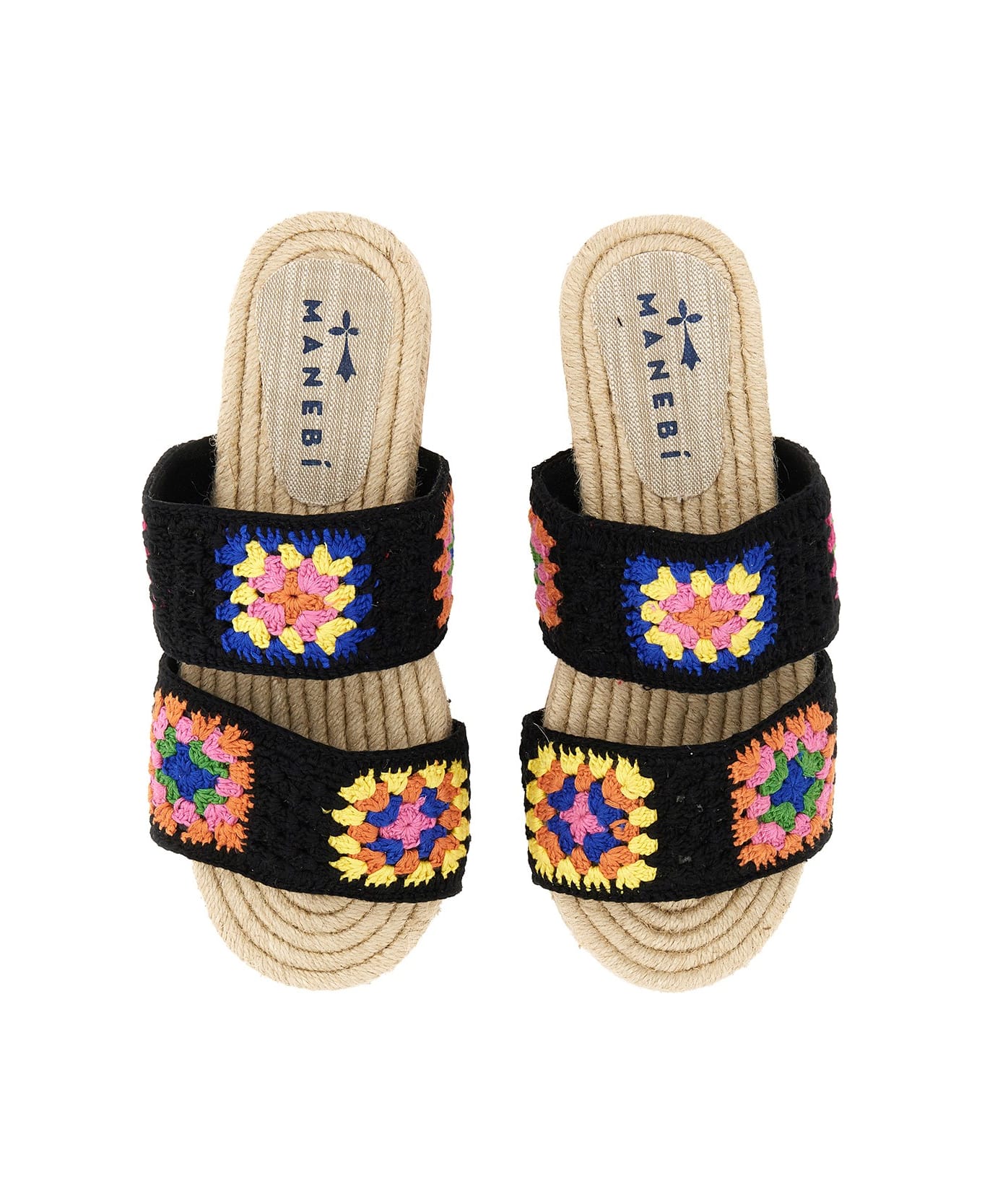 Manebi Yucatan Crochet Sandal - MULTICOLOR