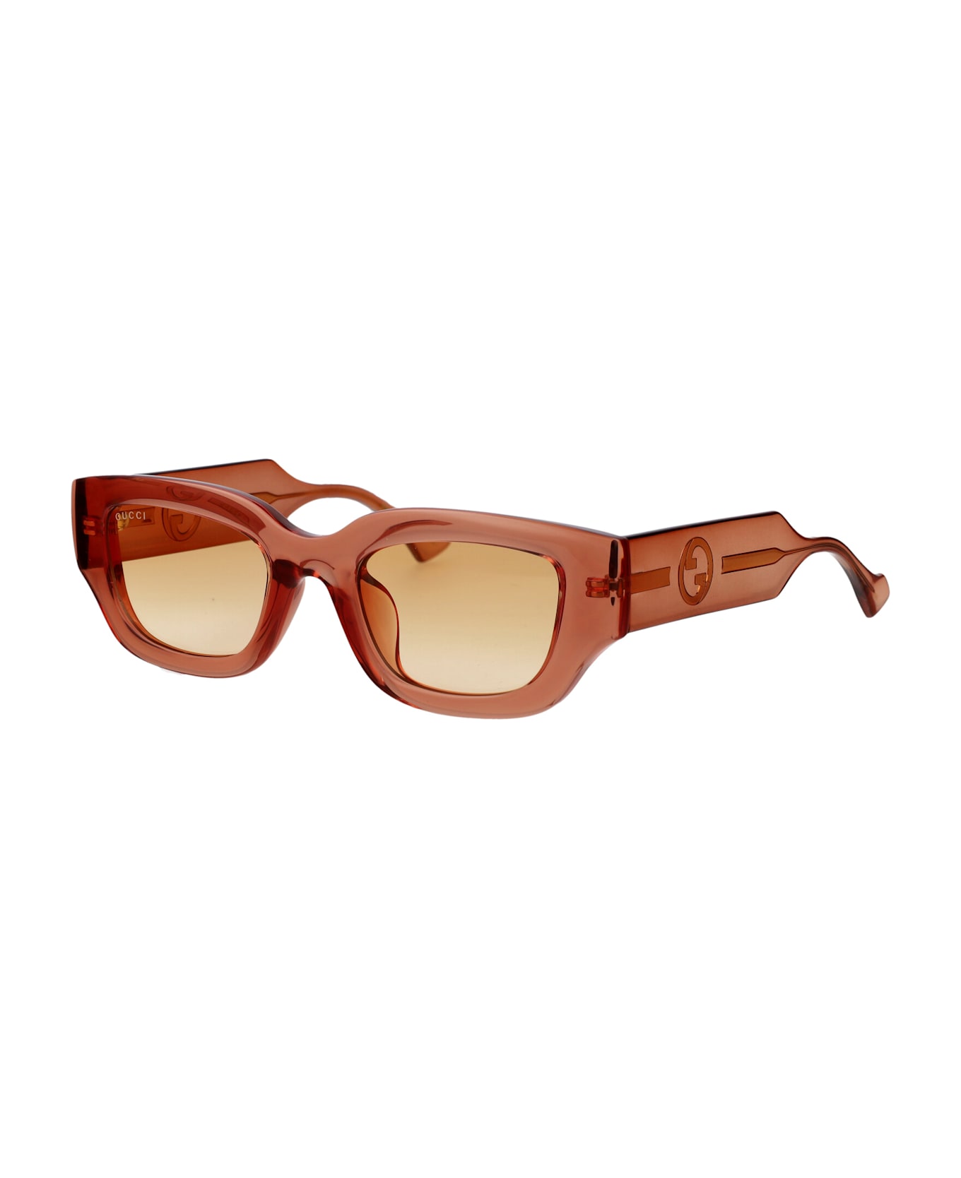 Gucci Eyewear Gg1558sk Sunglasses - 004 BROWN BROWN ORANGE
