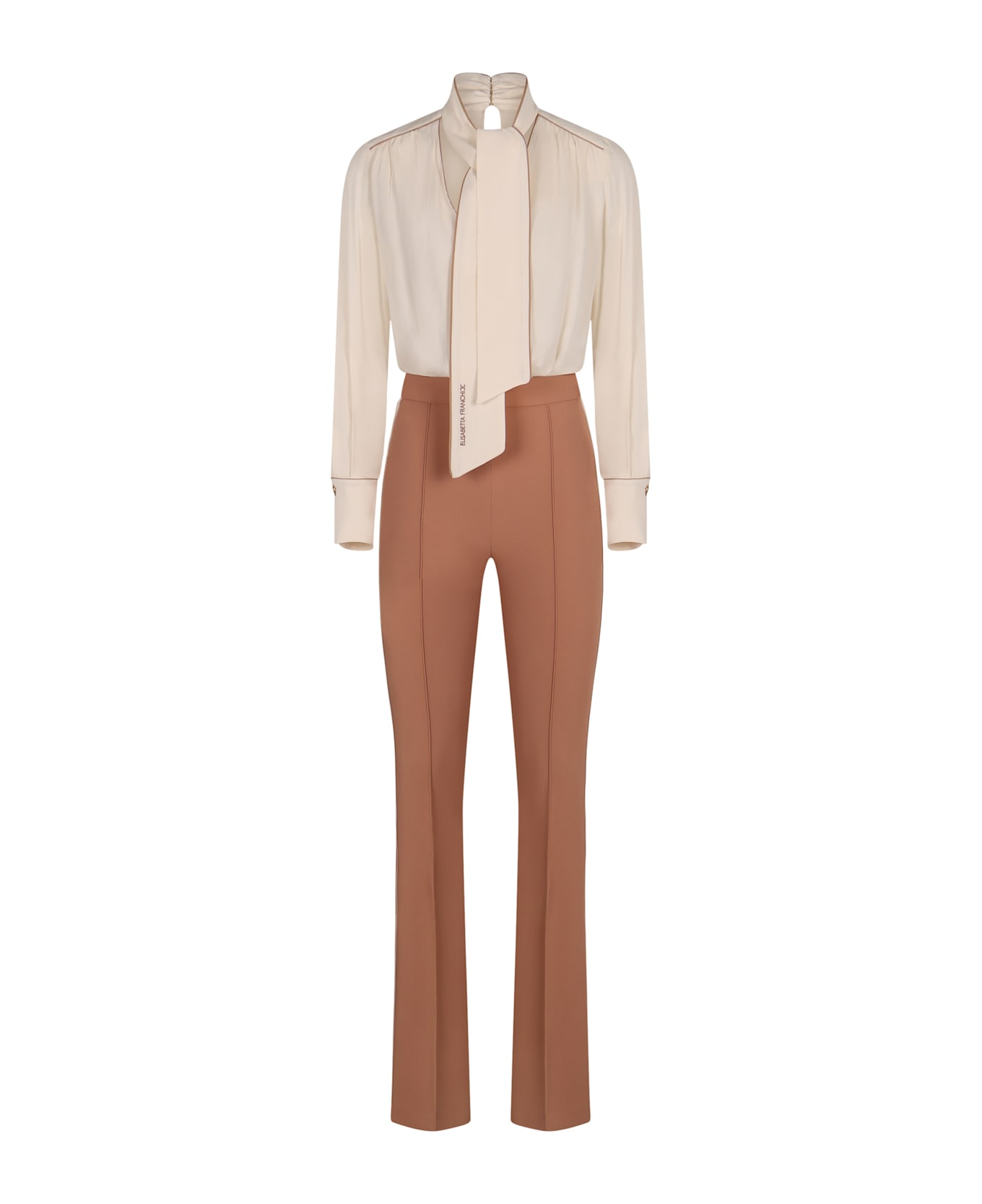 Elisabetta Franchi Crepe Jumpsuit - Pink