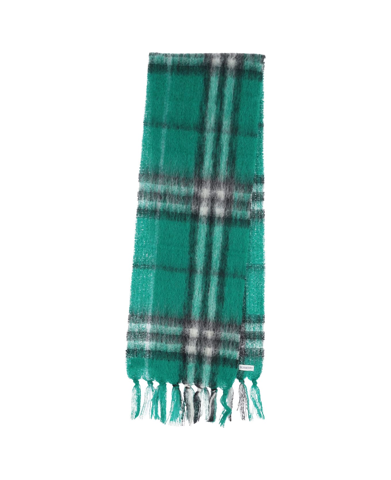 Burberry 
check
 Scarf - Green