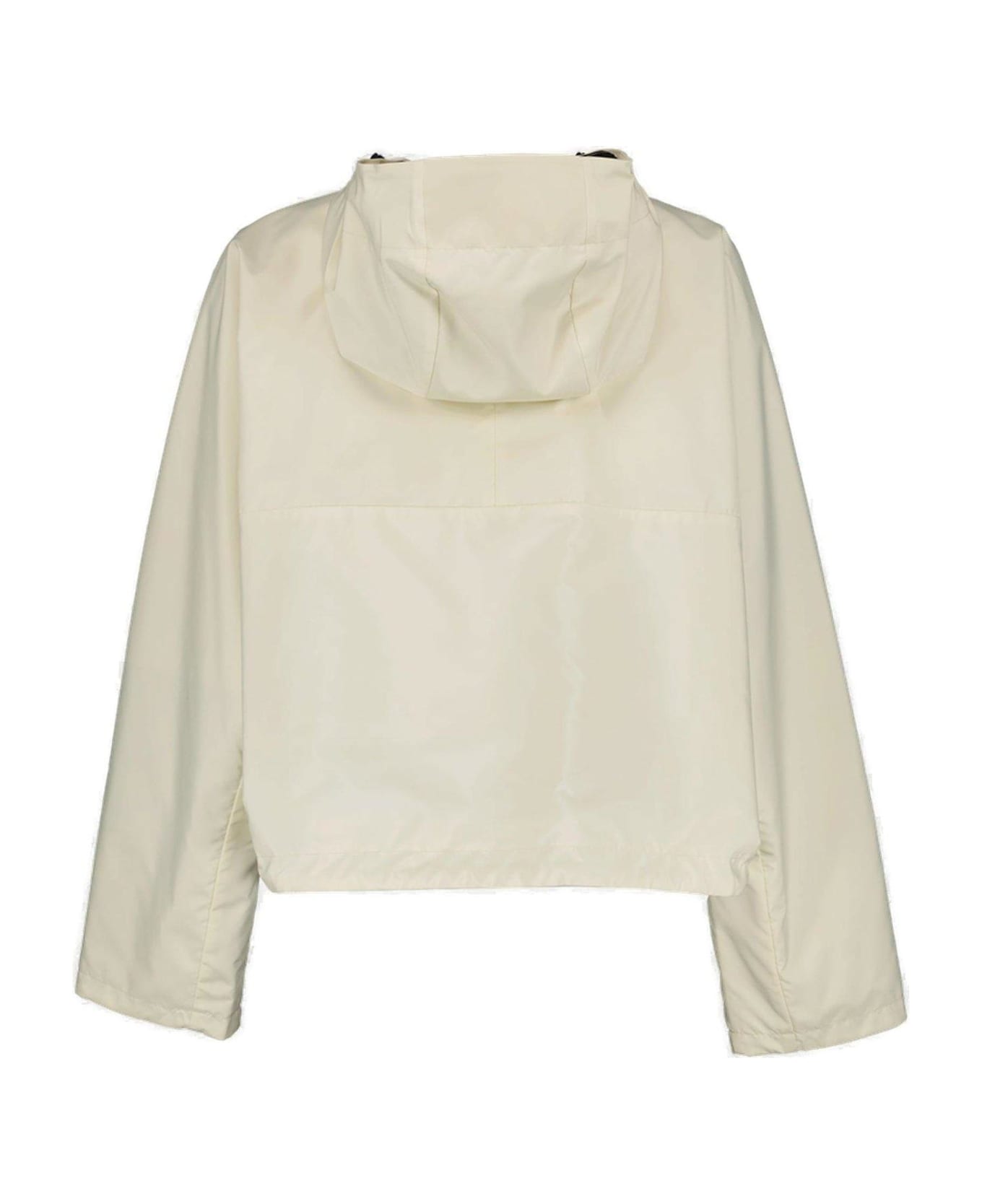 Fendi Zip-up Hooded Reversible Jacket - White