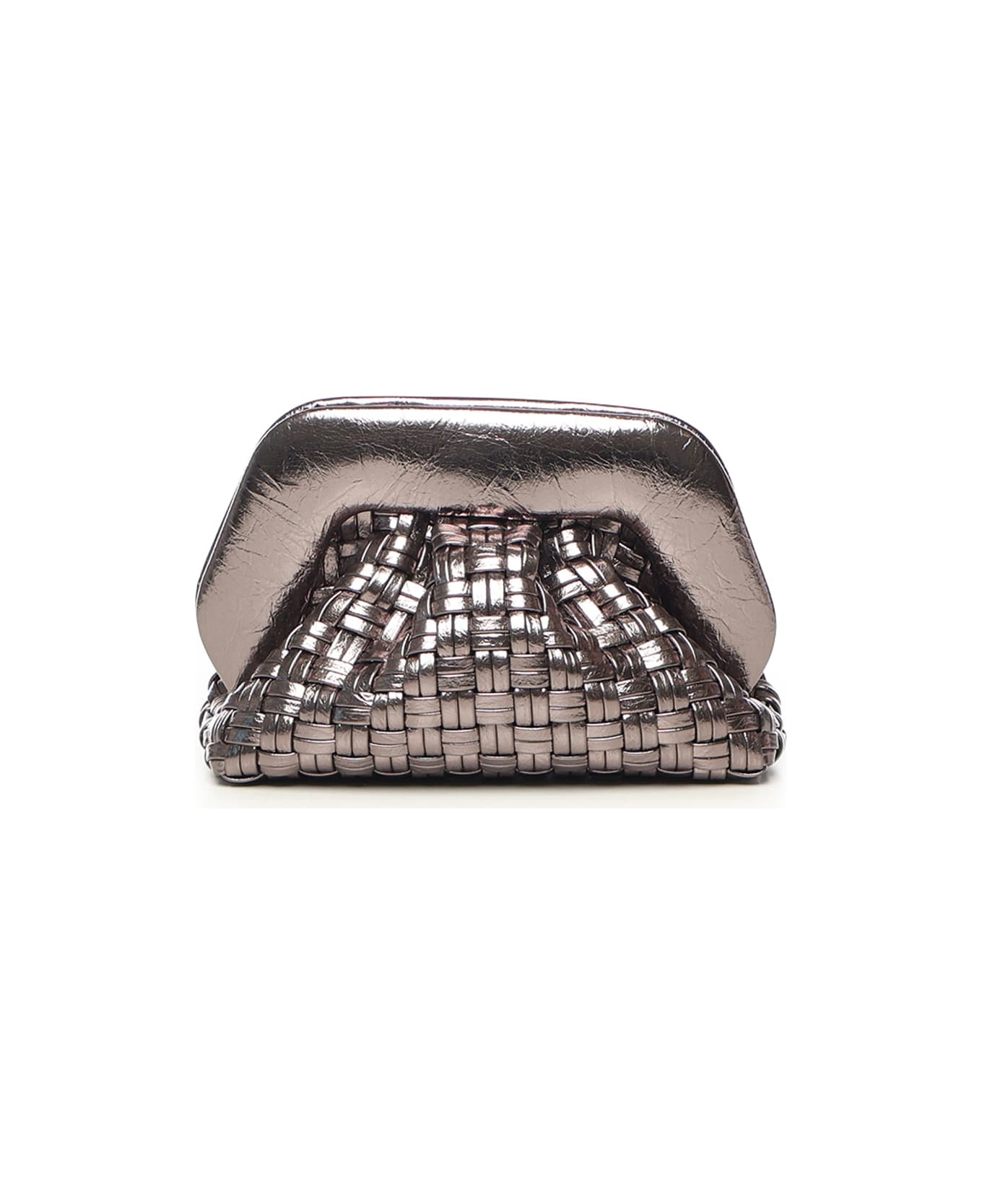 THEMOIRè Micro-woven Tia Bags - DARK SILVER