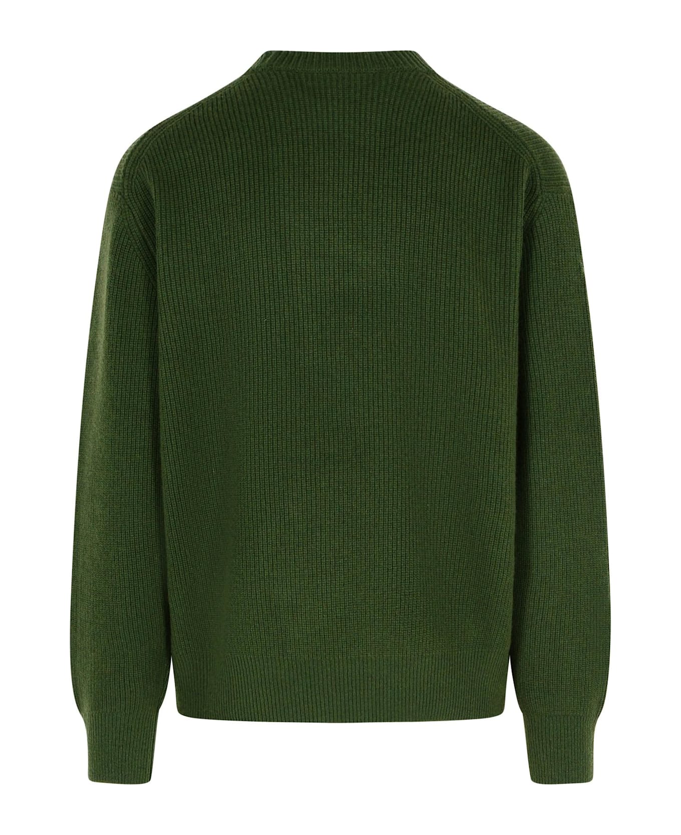 Maison Kitsuné Green Wool Sweater - Green ニットウェア