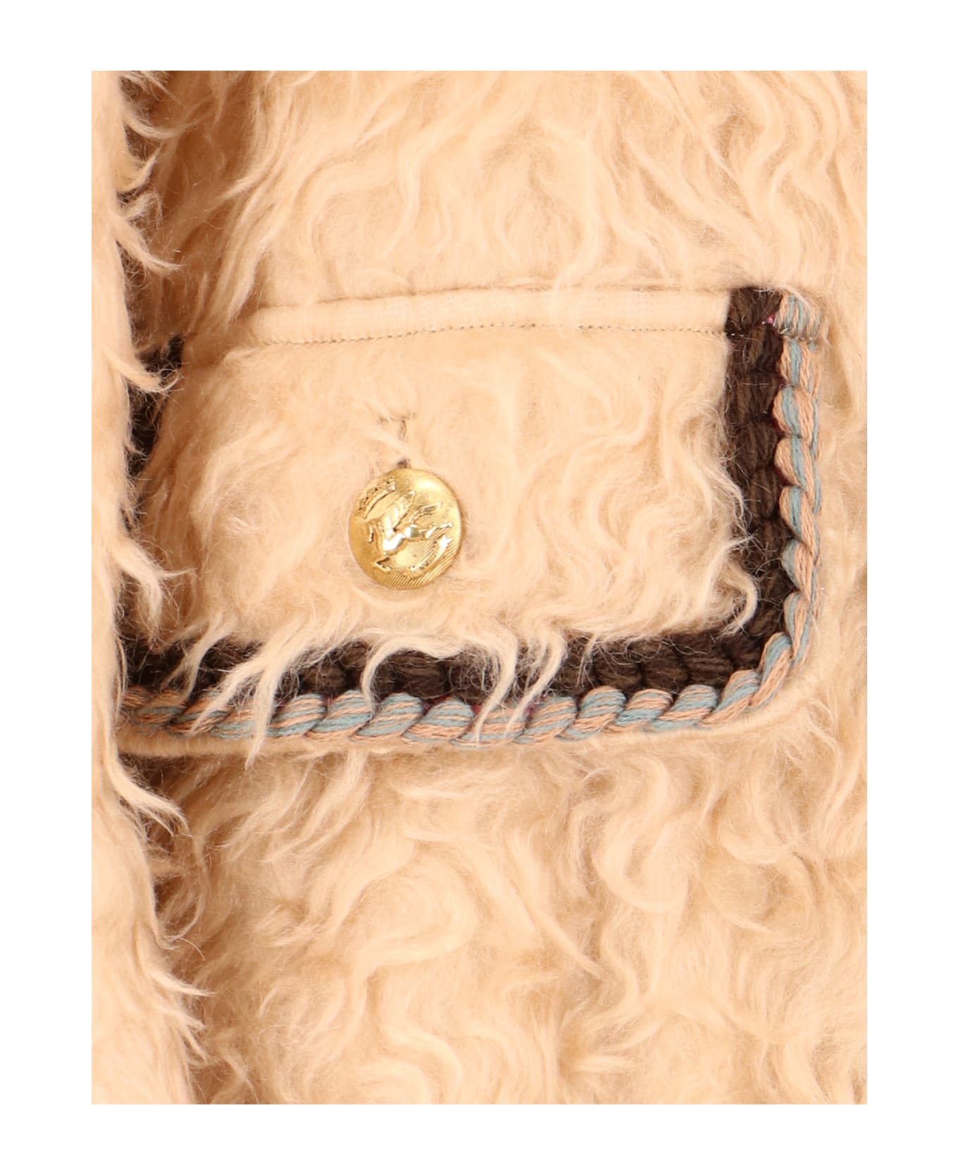 Etro Long Double-breasted Coat - Beige