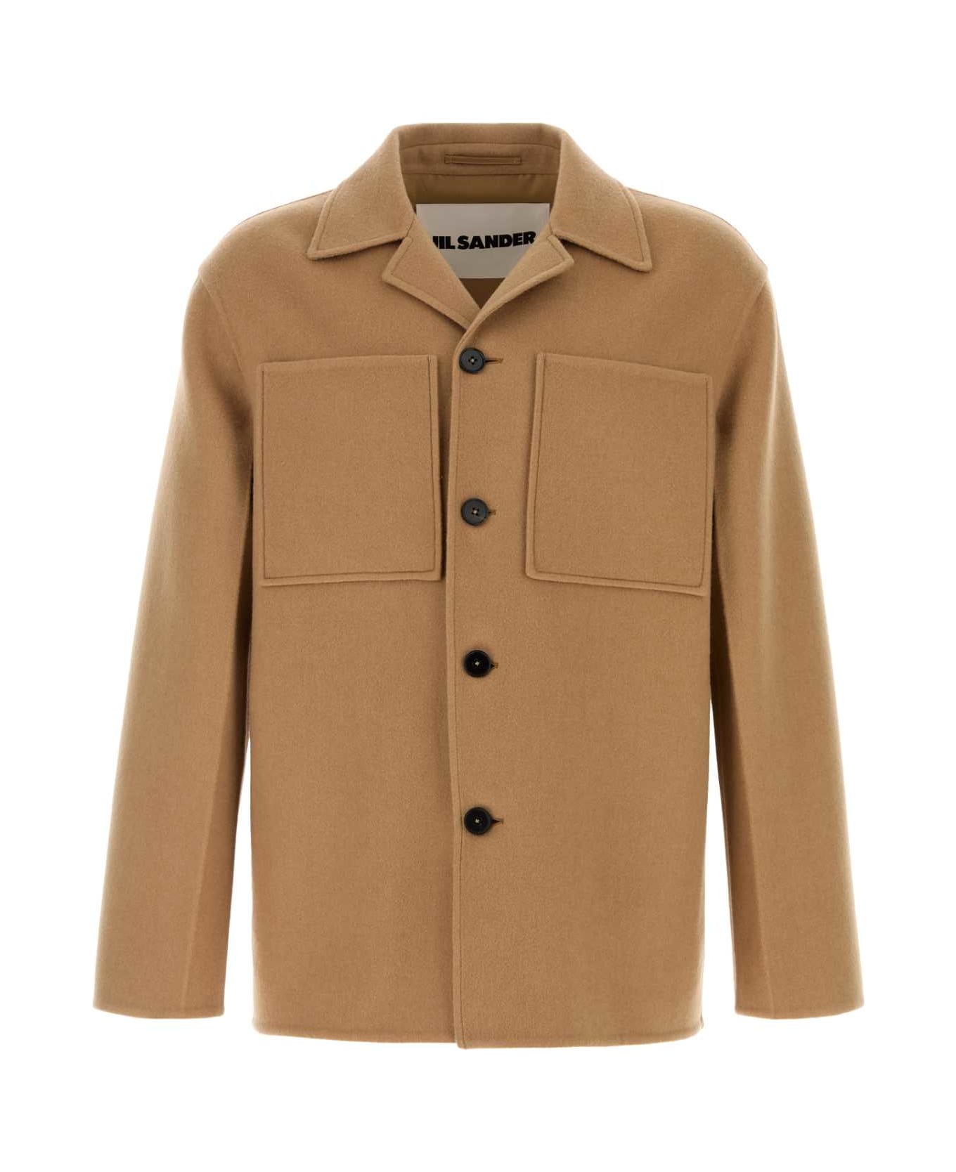 Jil Sander Camel Flannel Shirt - MEADOW ベスト