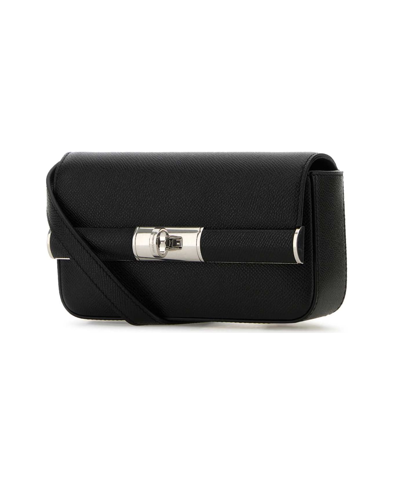 Dolce 
Gabbana Black Leather Clutch - NERO