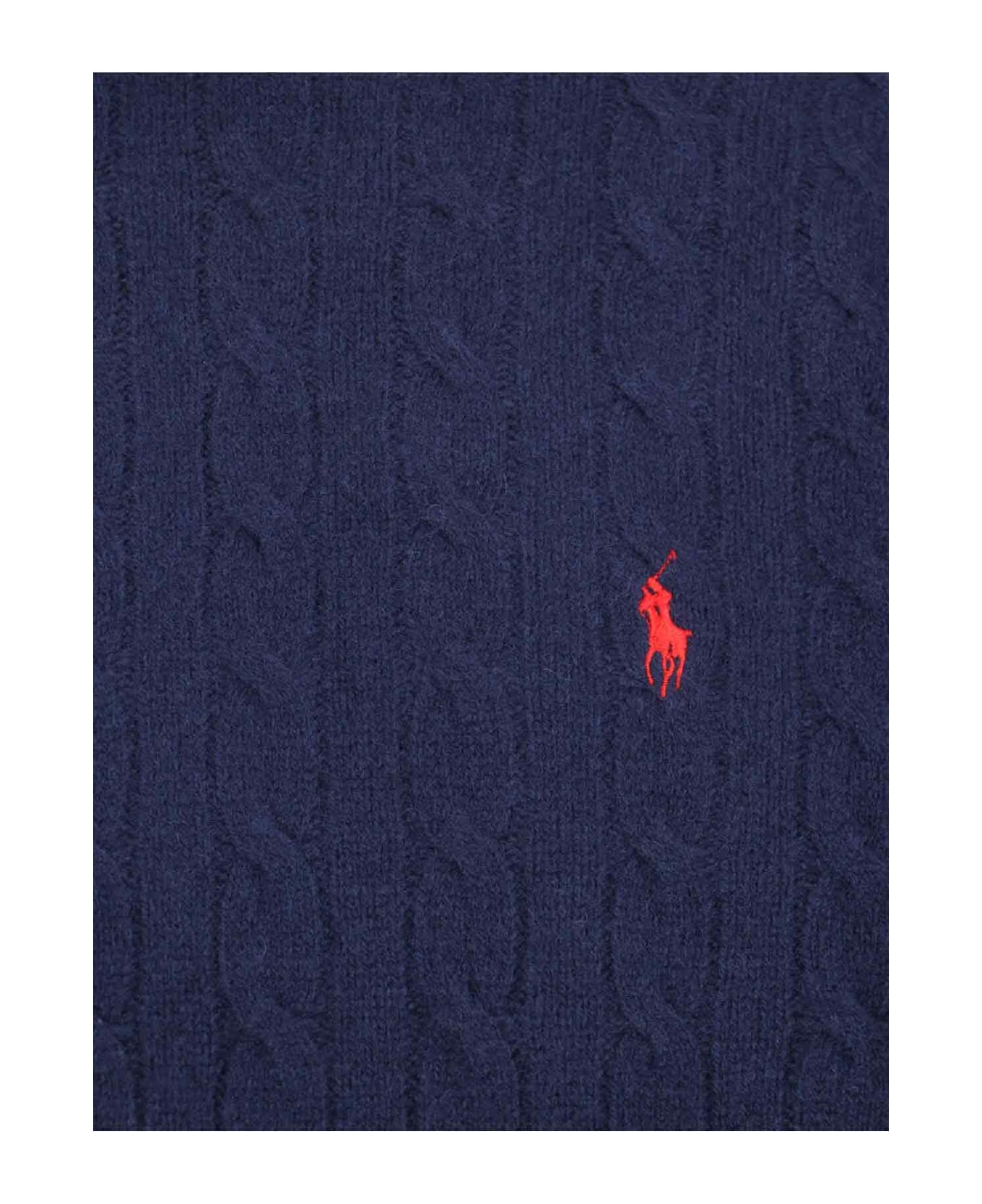 Ralph Lauren Logo Turtleneck Sweater - HUNTER NAVY