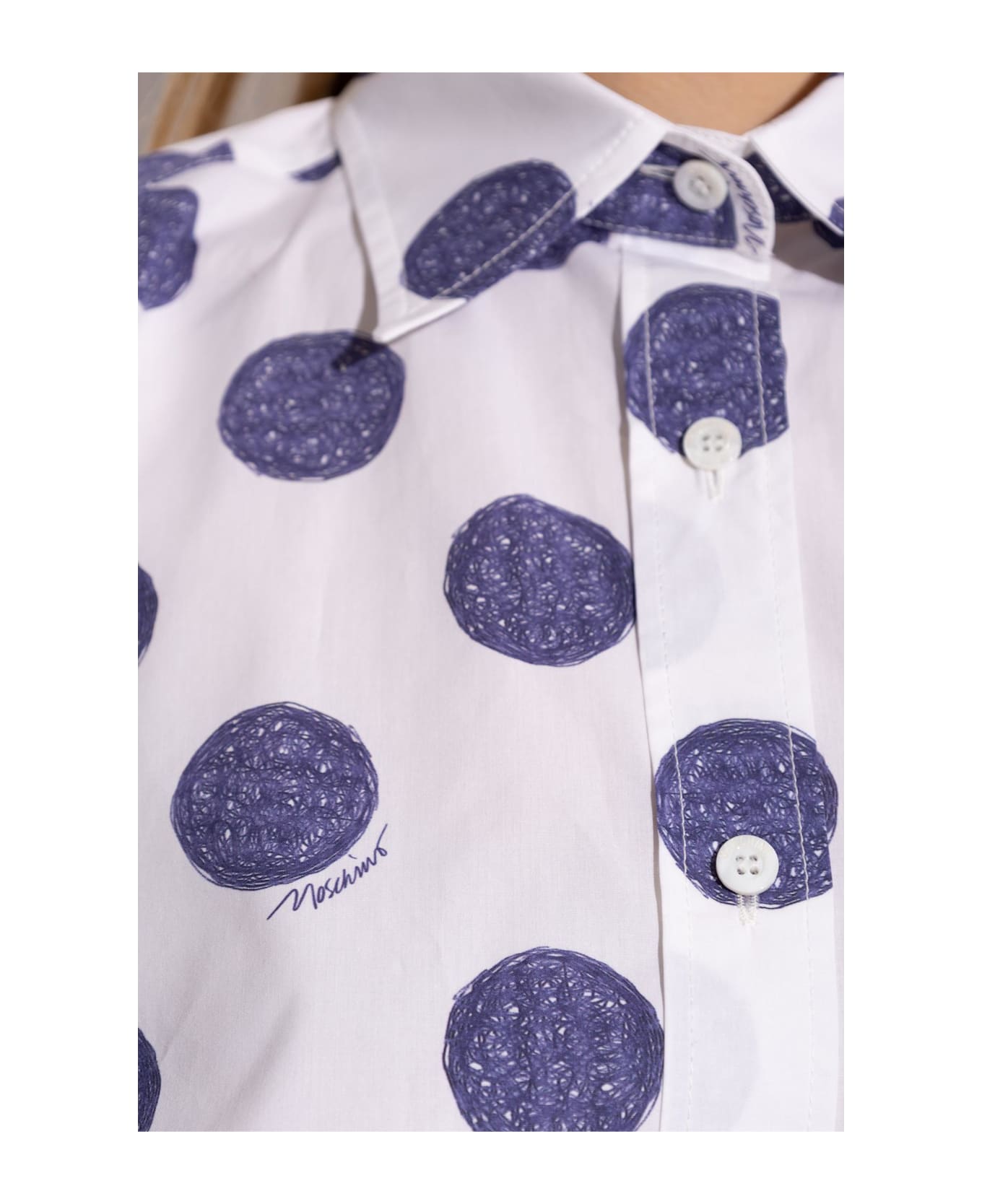 Moschino Polka Dot Patterned Shirt