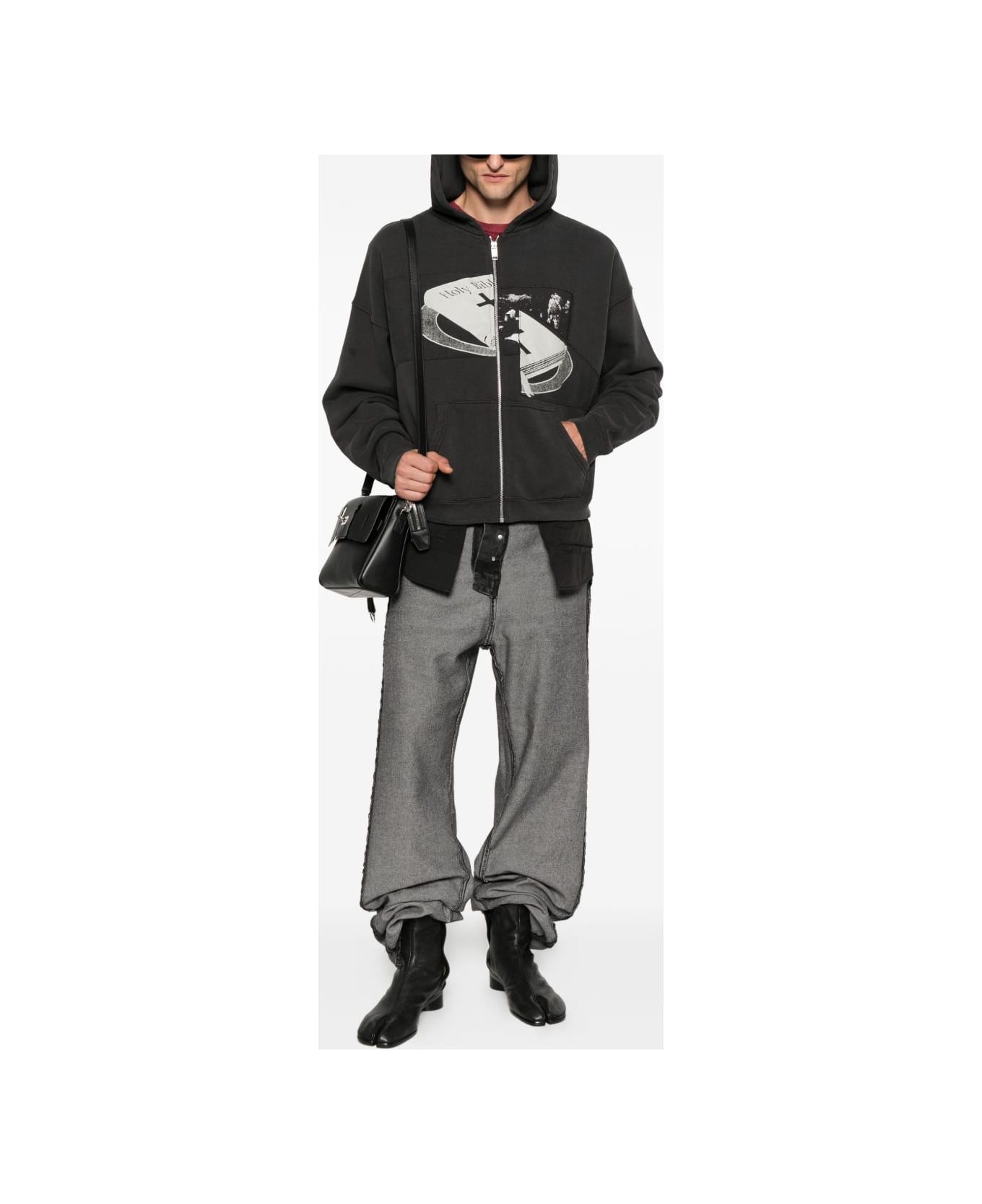 Enfants Riches Deprimes Holy Bible Assemblage Cotton Hoodie - Black