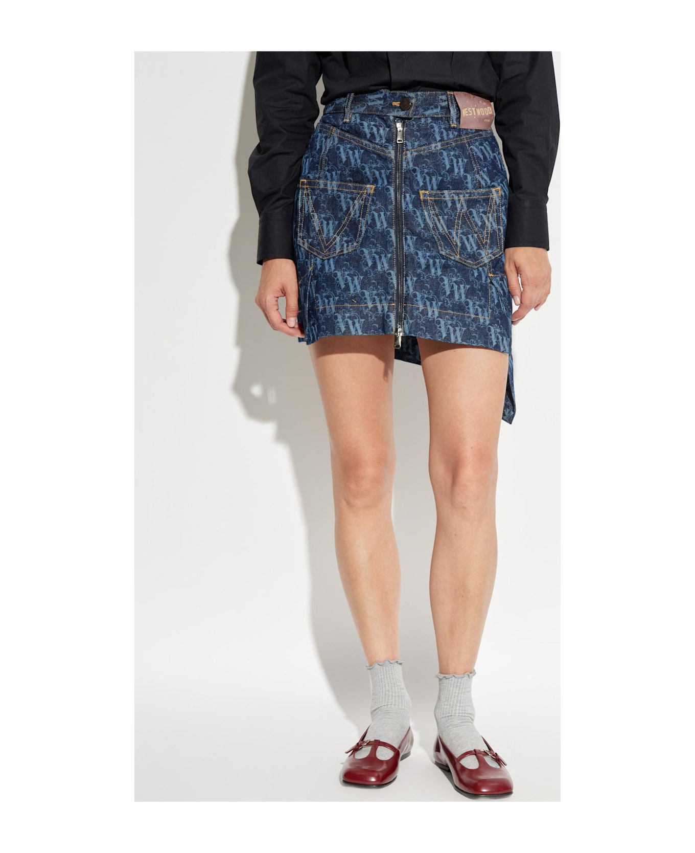 Vivienne Westwood Skirt With Logo - BLUE