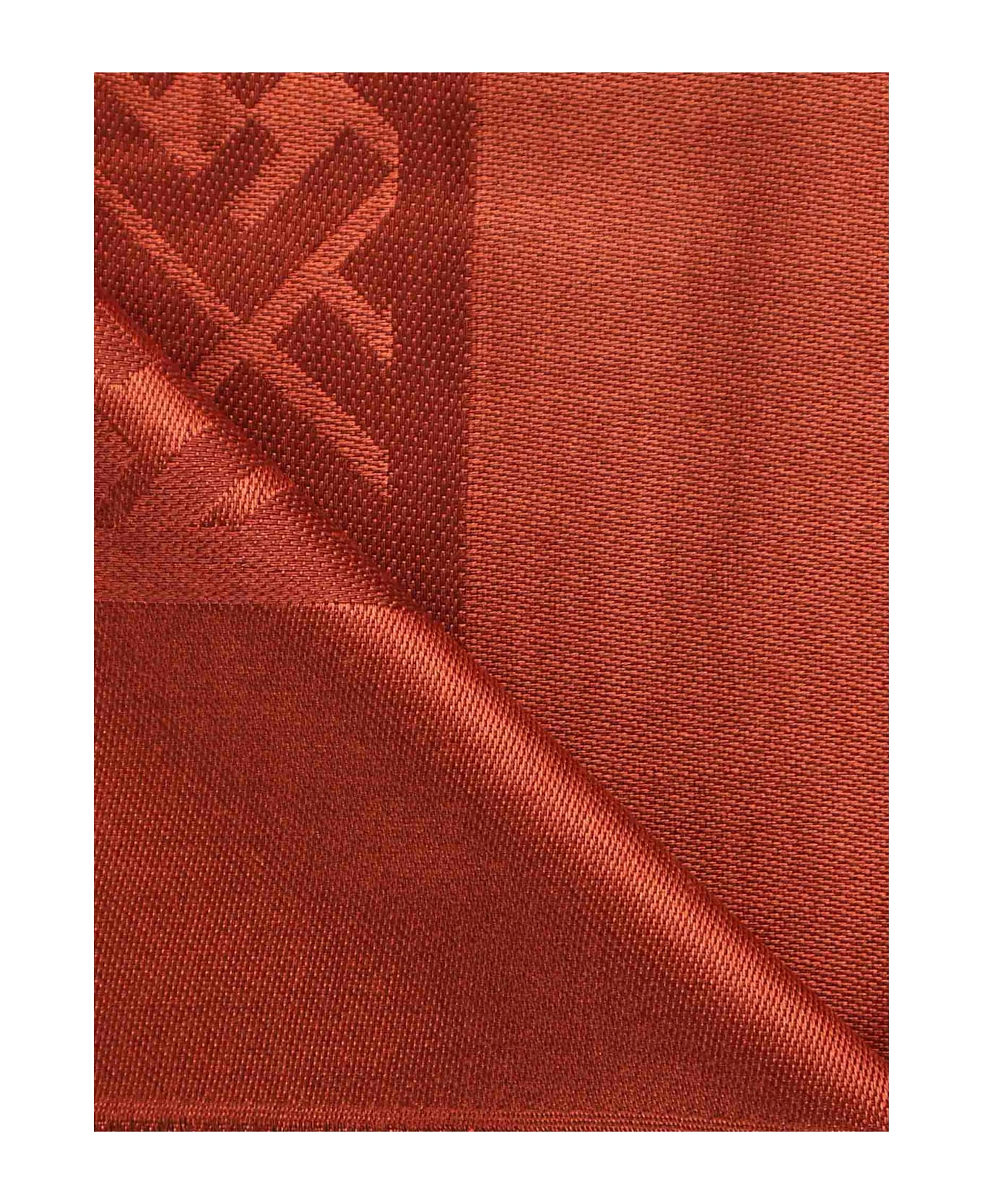 Fendi Ff Jacquard Shawl - Brown