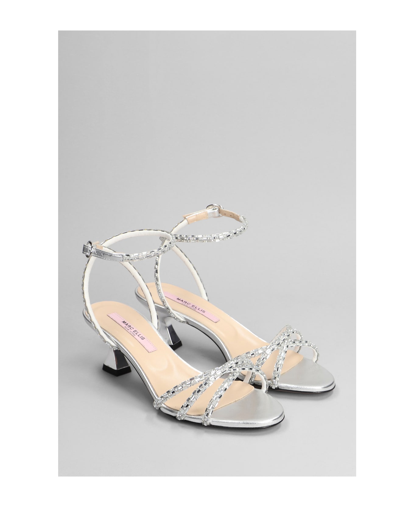 Marc Ellis Sandals In Silver Leather - silver