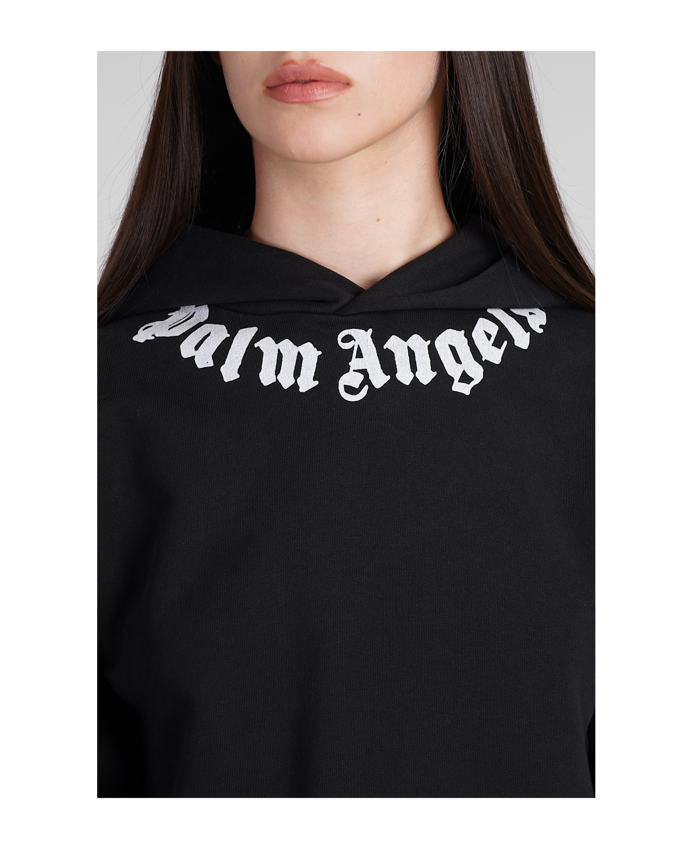 Palm Angels Sweatshirt In Black Cotton - black