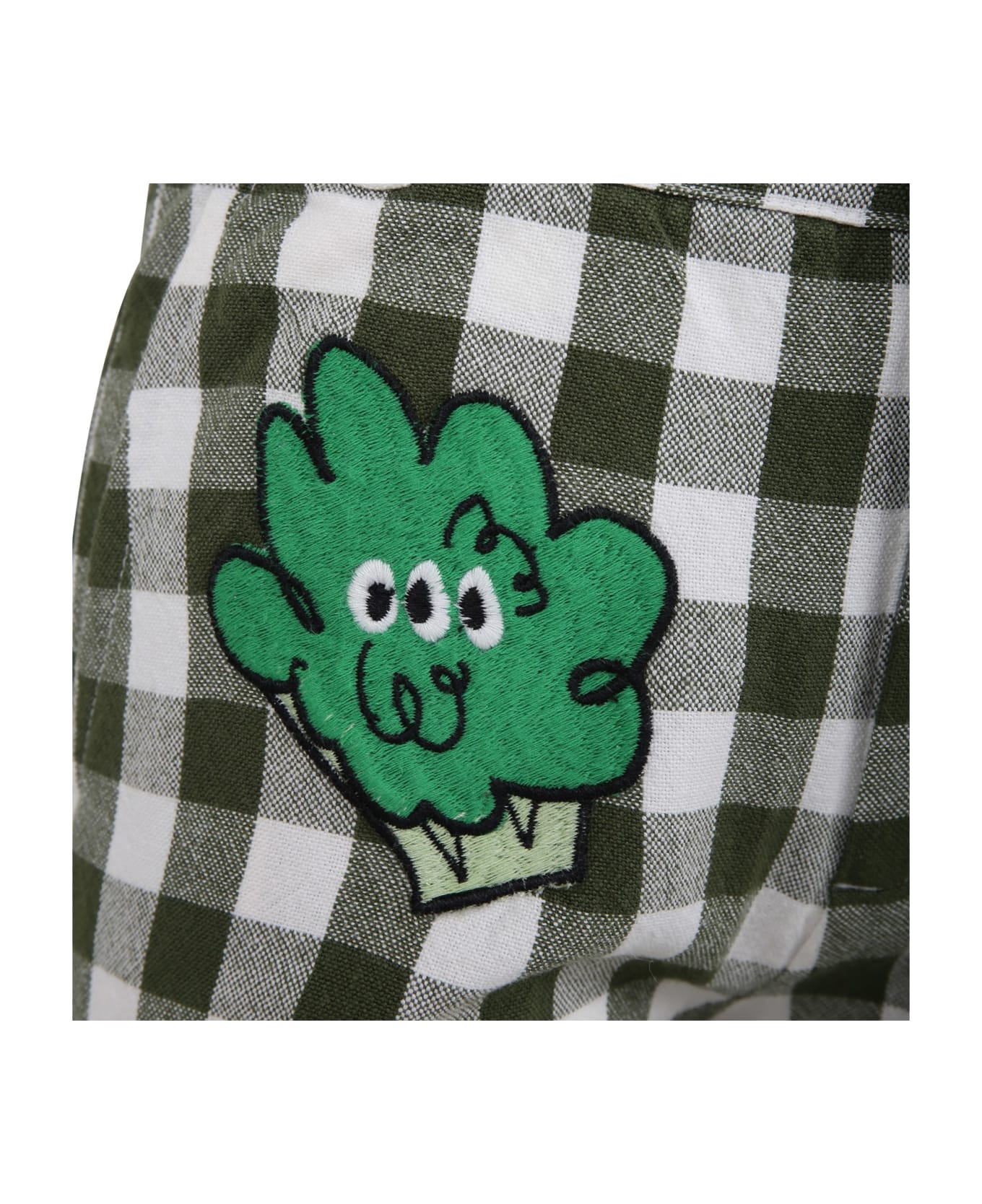 Stella McCartney Kids Green Shorts For Boy With All-over Pattern - Green ボトムス