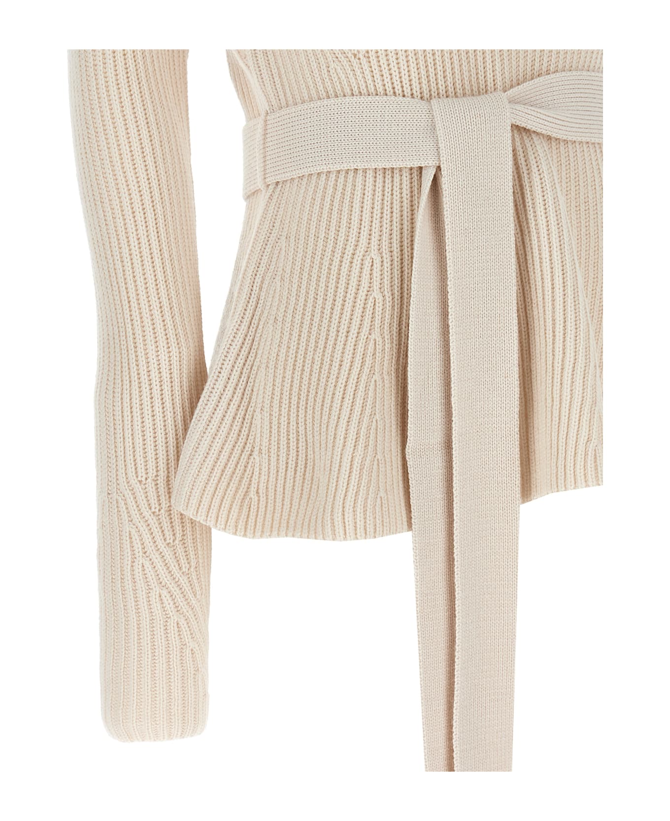 Zimmermann 'illustration Peplum' Sweater - Beige