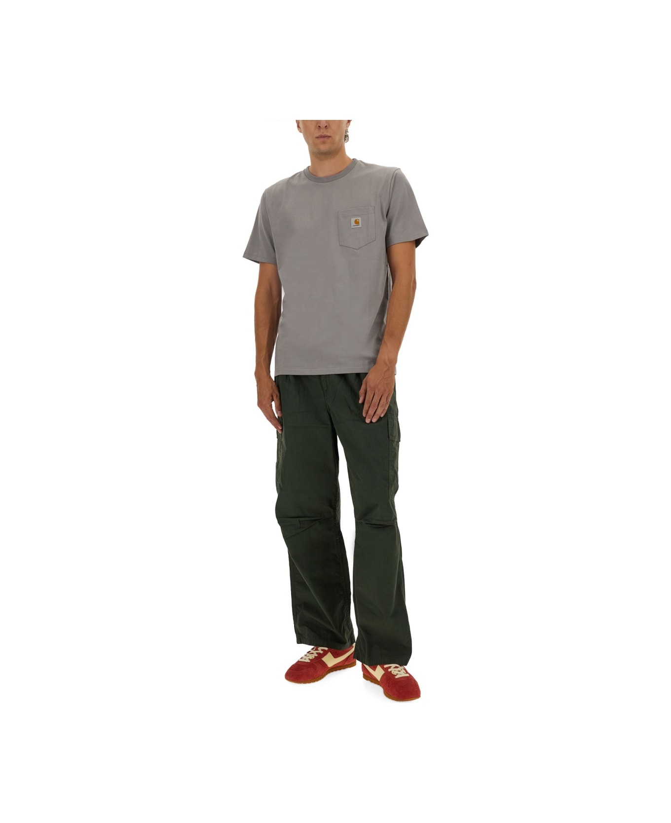 Carhartt T-shirt With Pocket - DOVE