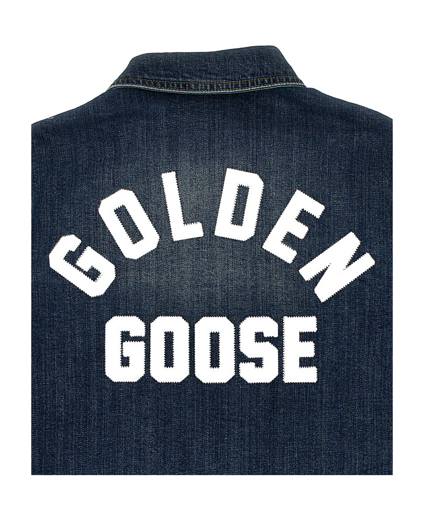 Golden Goose Logo Embroidery Denim Jacket - Blue コート＆ジャケット