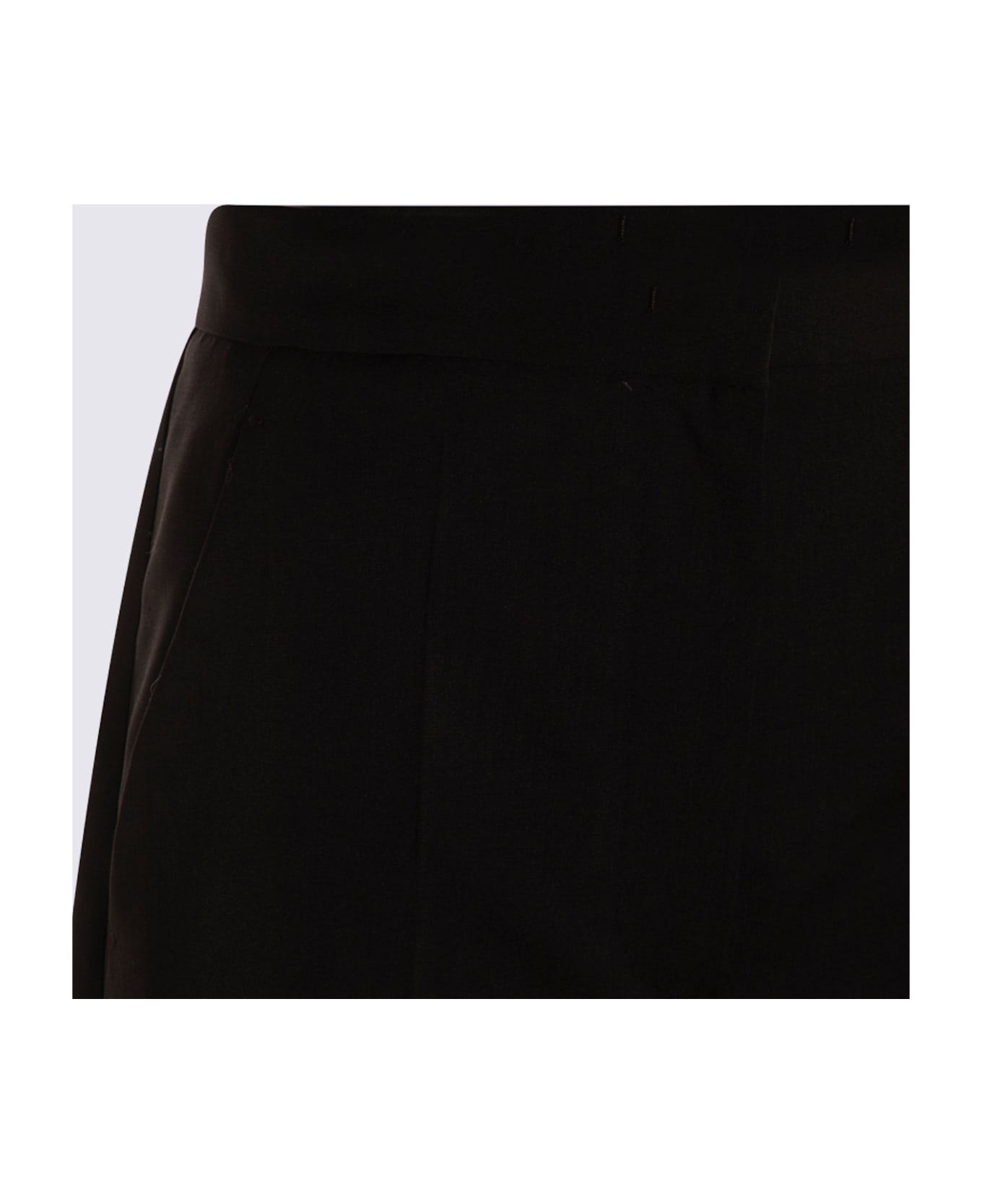 Max Mara Black Wool Pants - Black