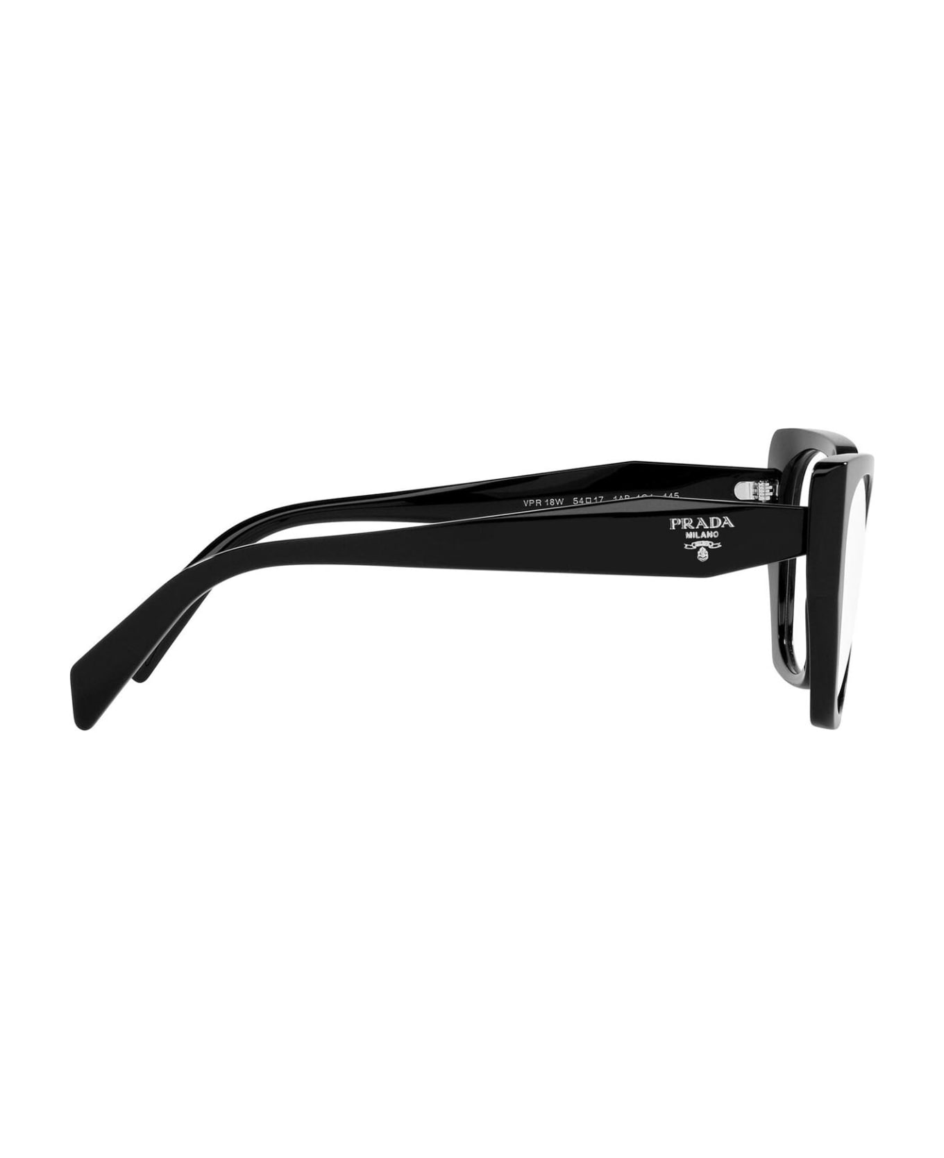 Prada Eyewear Pr 18wv Black Glasses - Black アイウェア