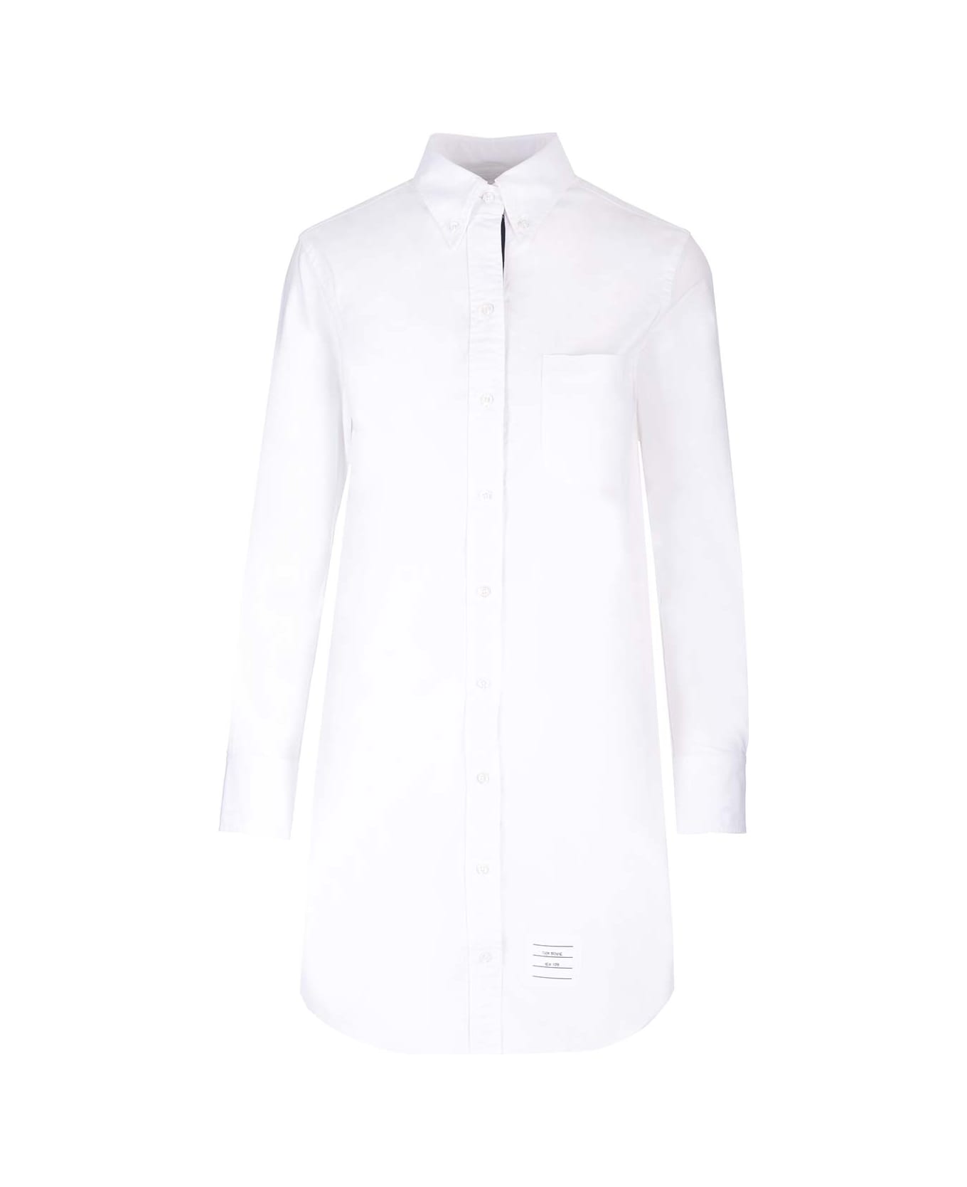 Thom Browne 3/4 Length Shirt Dress - White シャツ