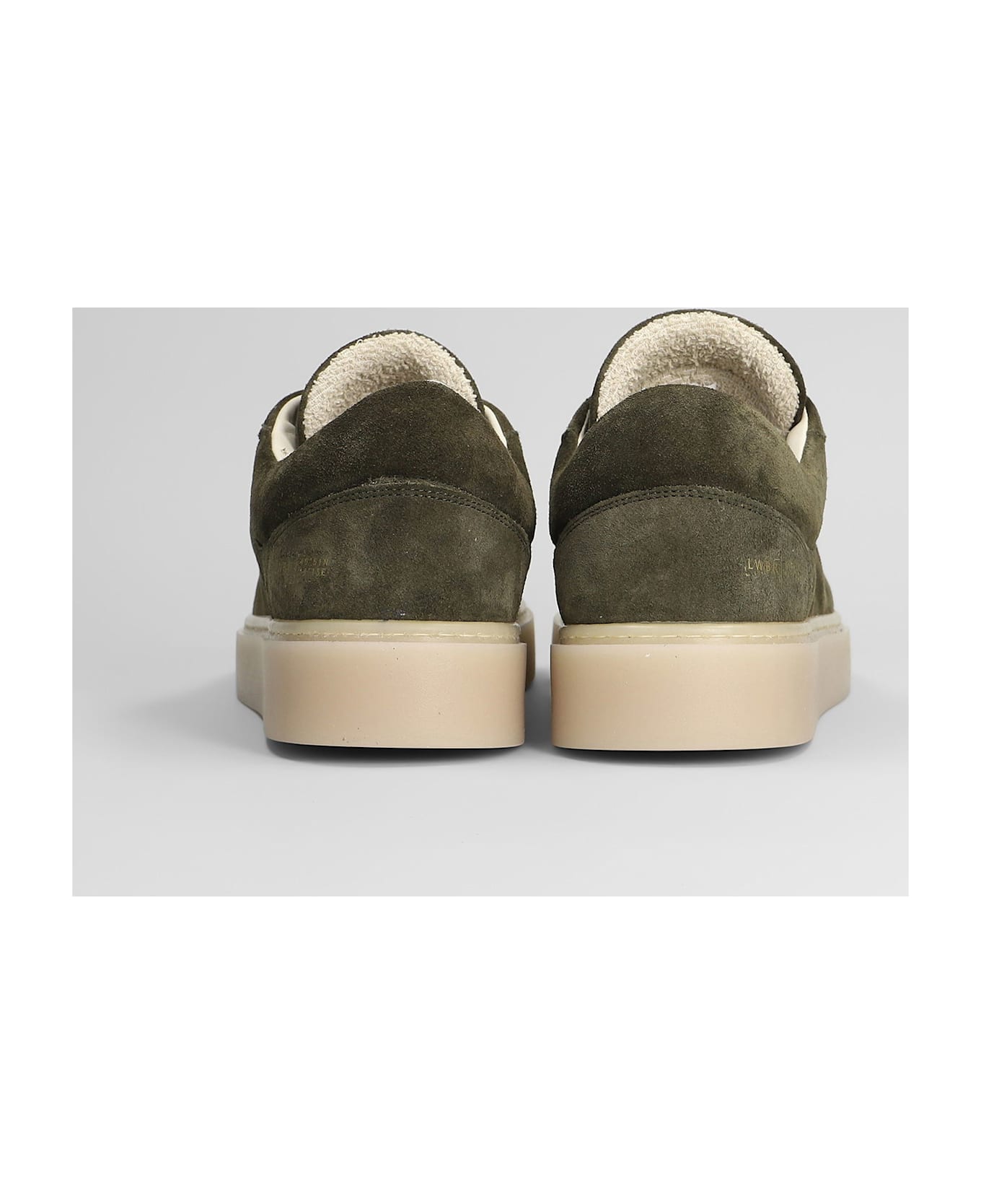 Low Brand Fly Sneakers In Green Suede - green