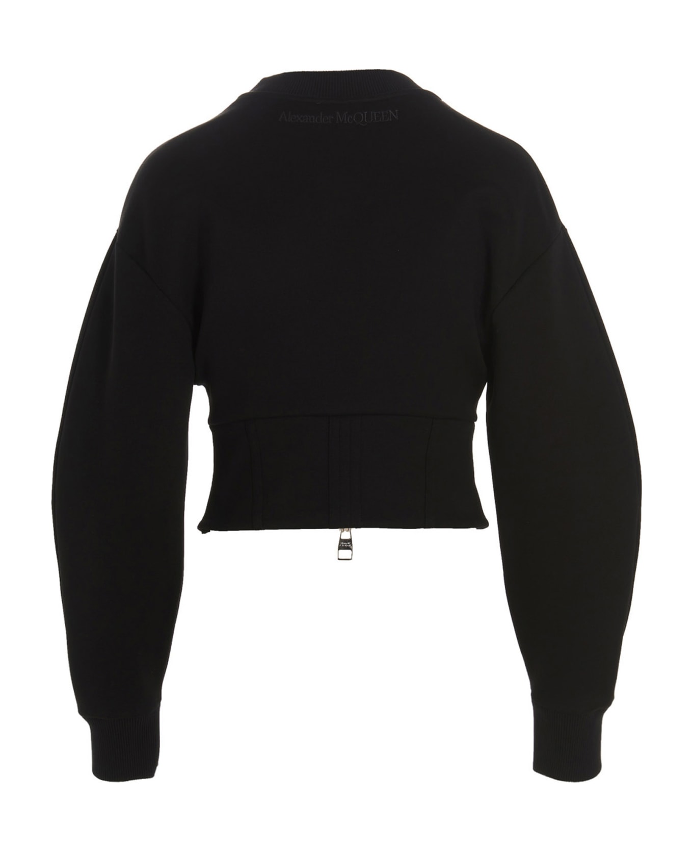 Alexander McQueen Zip Detailed Sweatshirt - Black  