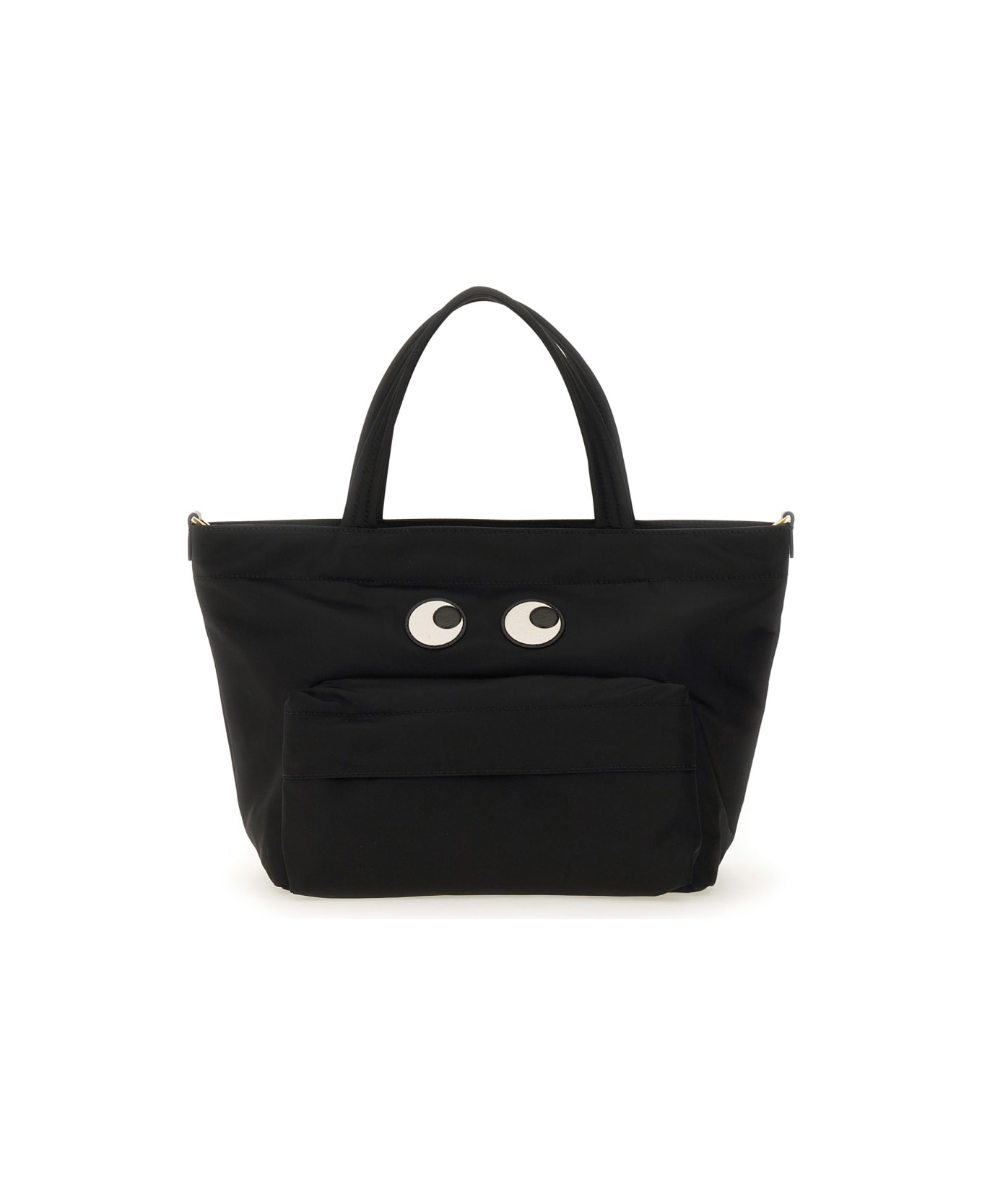 Anya Hindmarch Mini "eyes" Tote Bag - BLACK