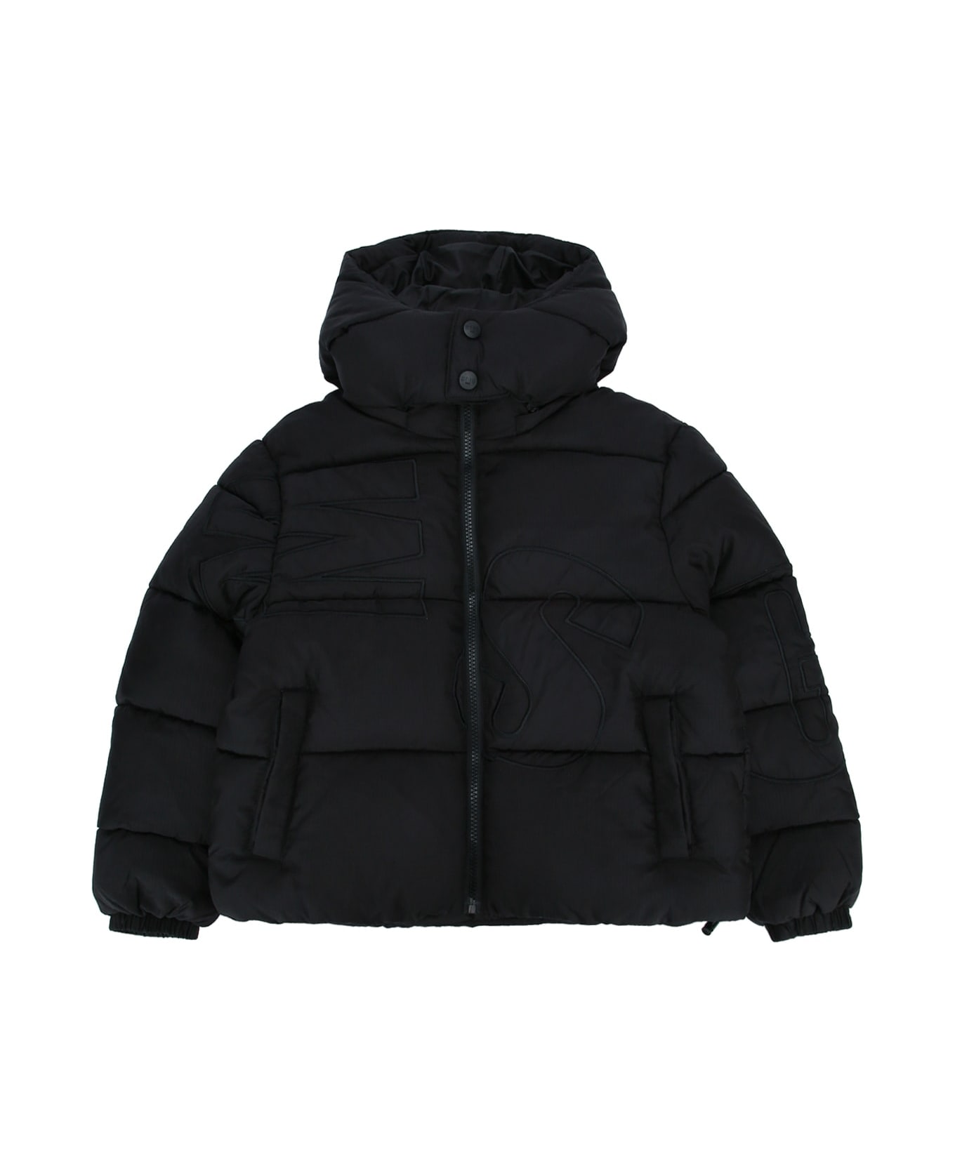 MSGM Ripstop Nylon Puffer Jacket Unisex - NERO/BLACK