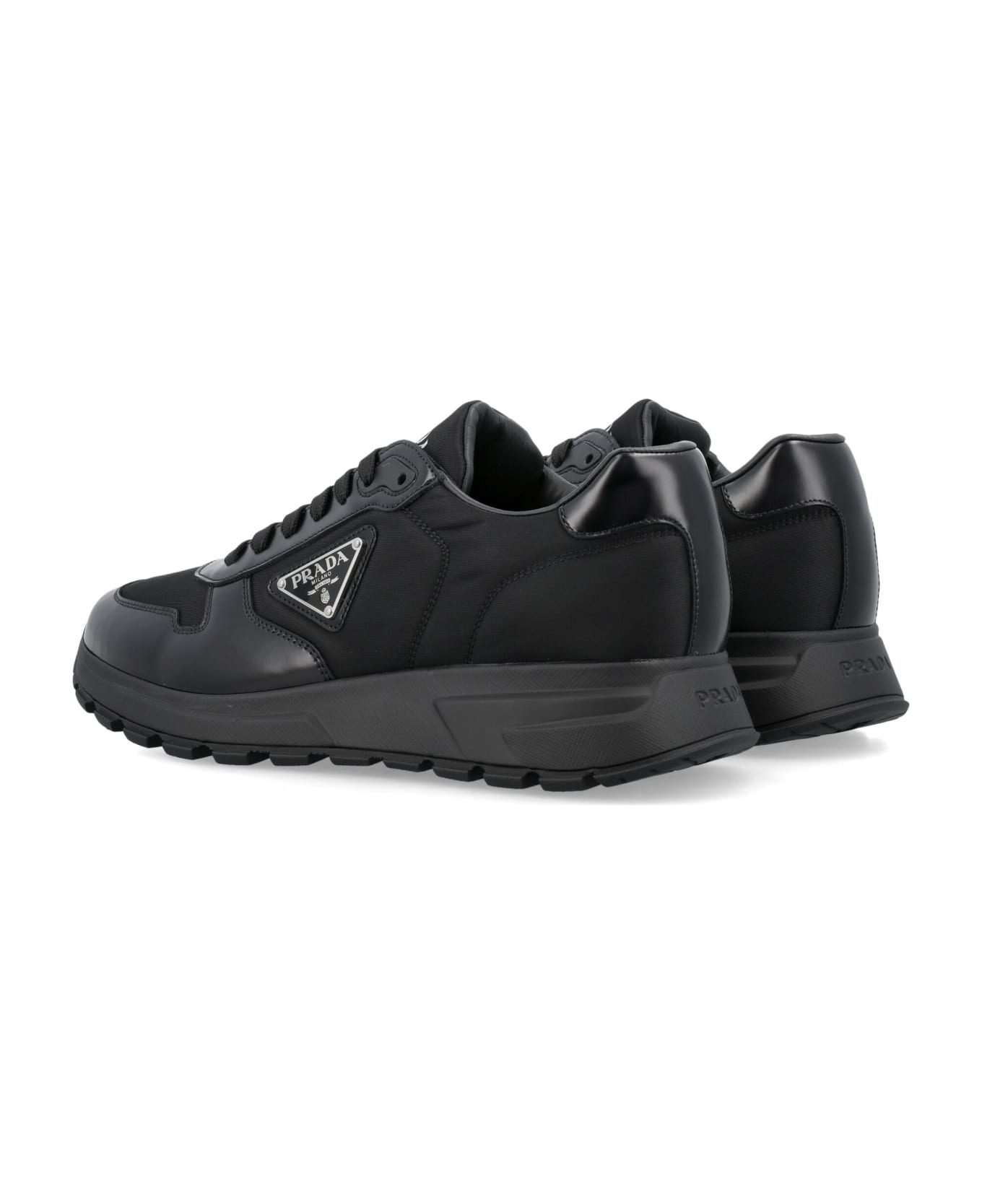 Prada Re-nylon And Brushed Leather Sneakers - F0632