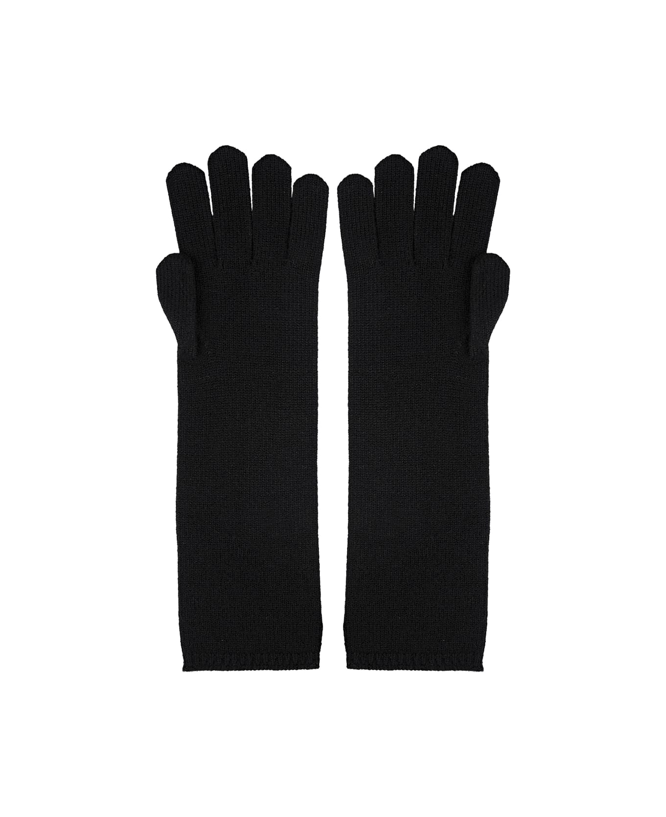 Max Mara Black Alaggio Gloves - Nero