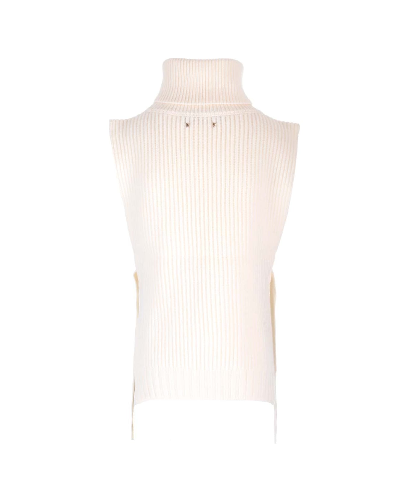 Golden Goose Turtleneck Vest - White