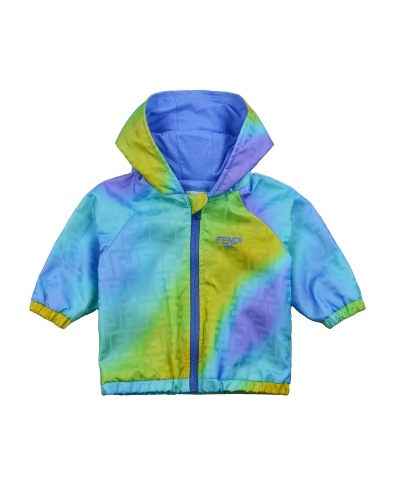 Fendi Nylon Jacket With Hood - Multicolor