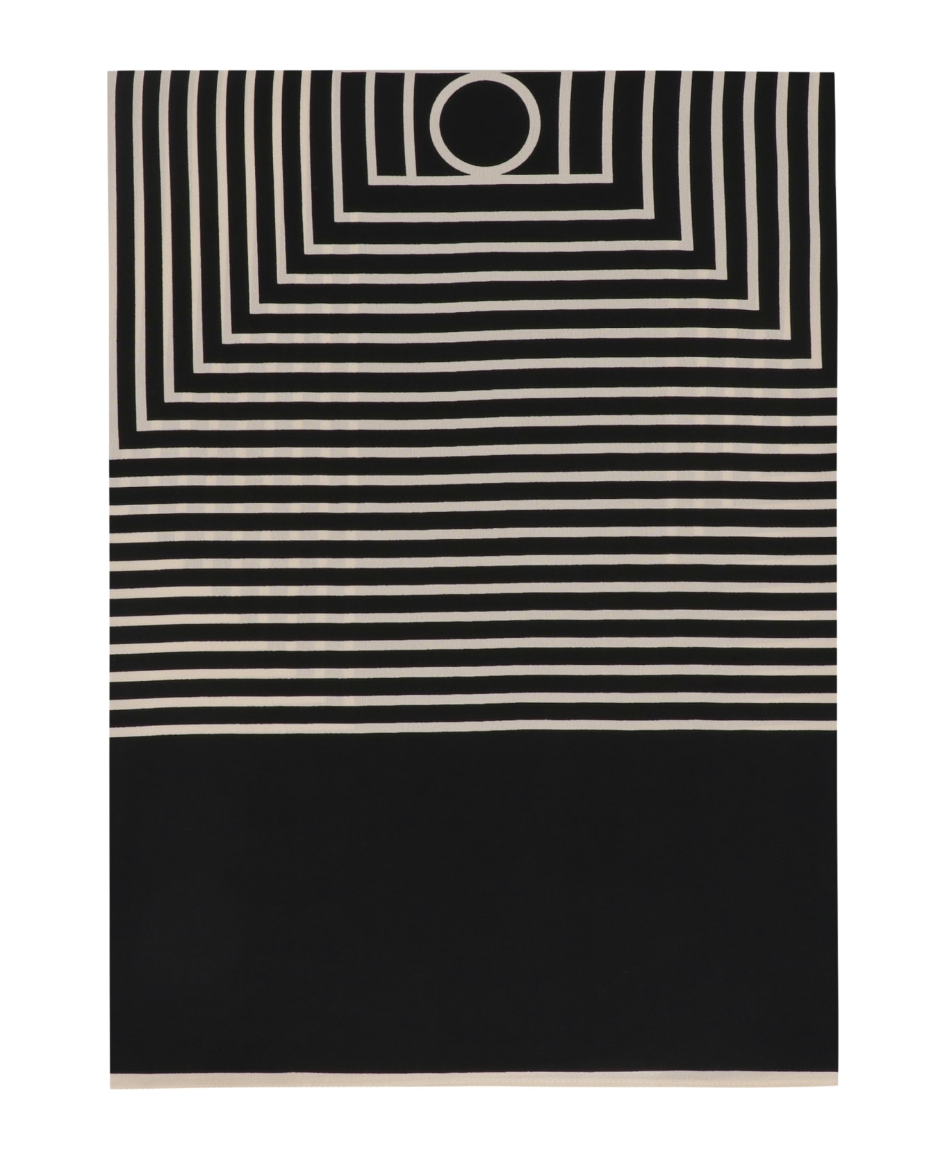 Totême Printed Silk Scarf - Black