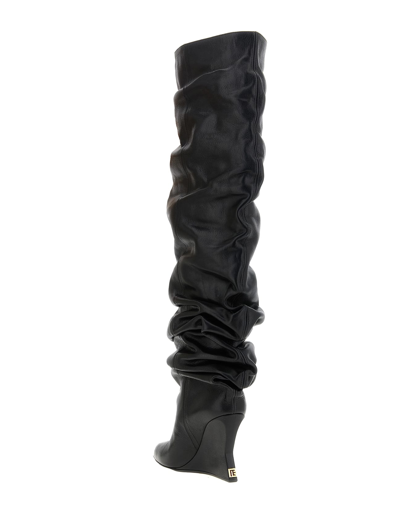 Balmain Cuissardes Leather - Black  