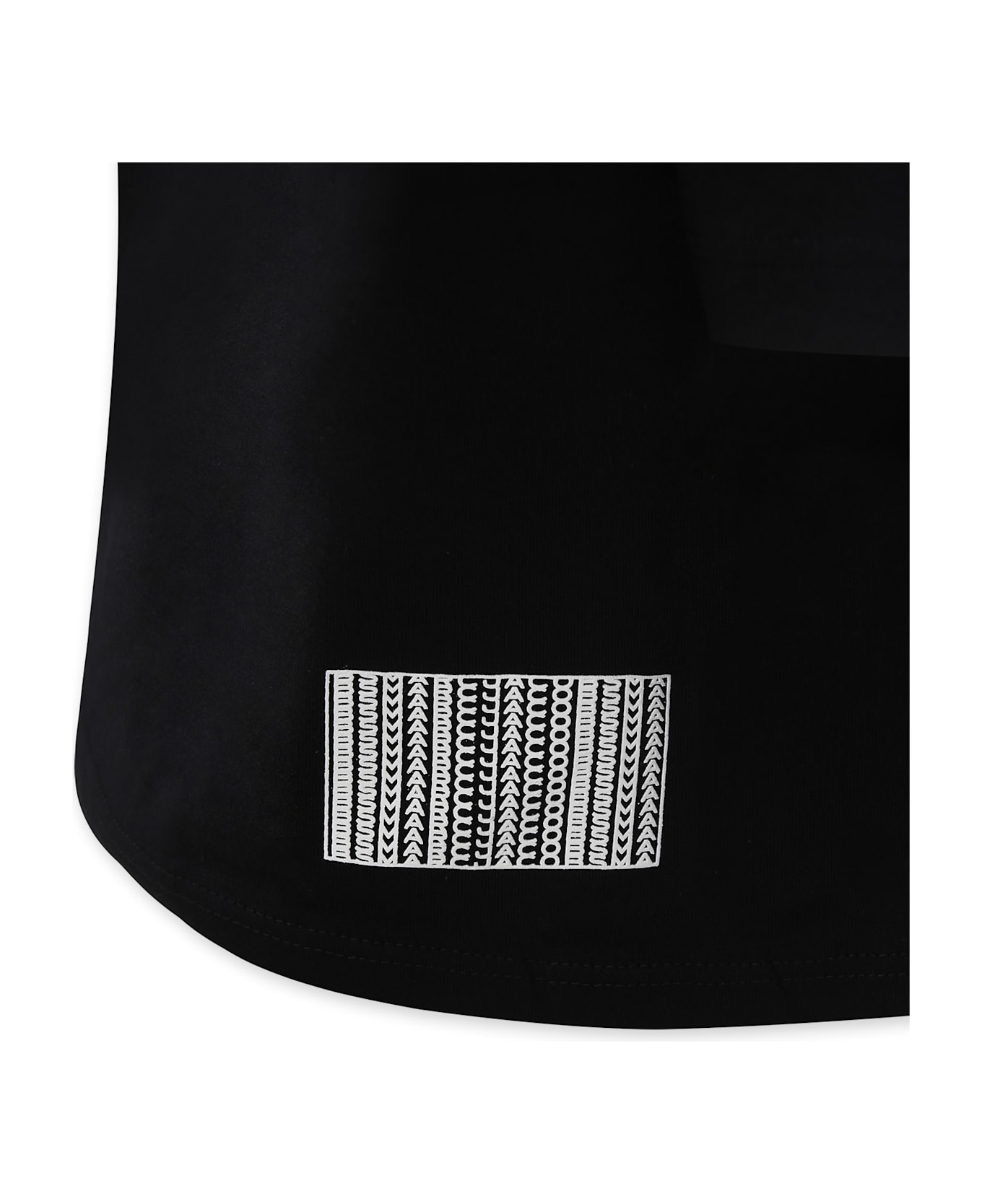 Marc Jacobs Black T-shirt For Kids With Logo - Black